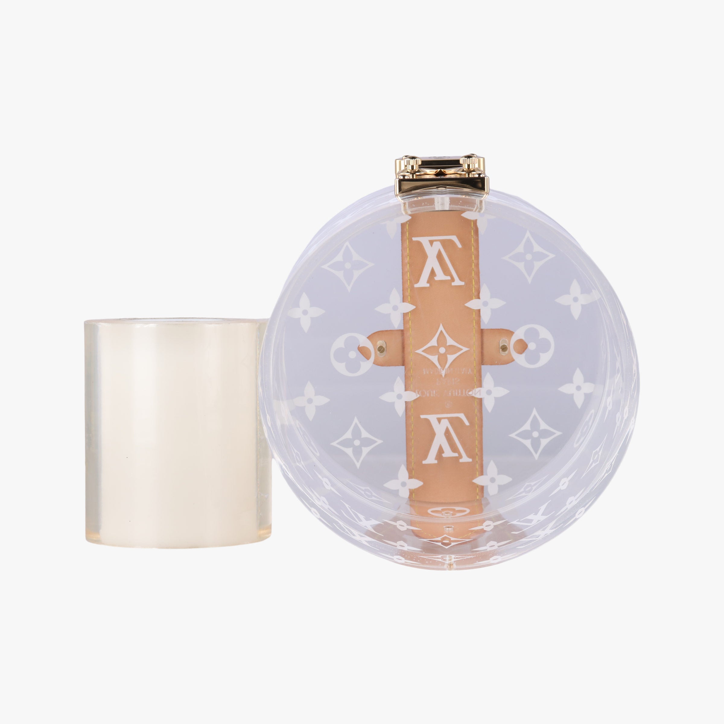 Pre-owned Louis Vuitton Box Scott Transparent Monogram Plexiglass  clutchbag | stylenewstar