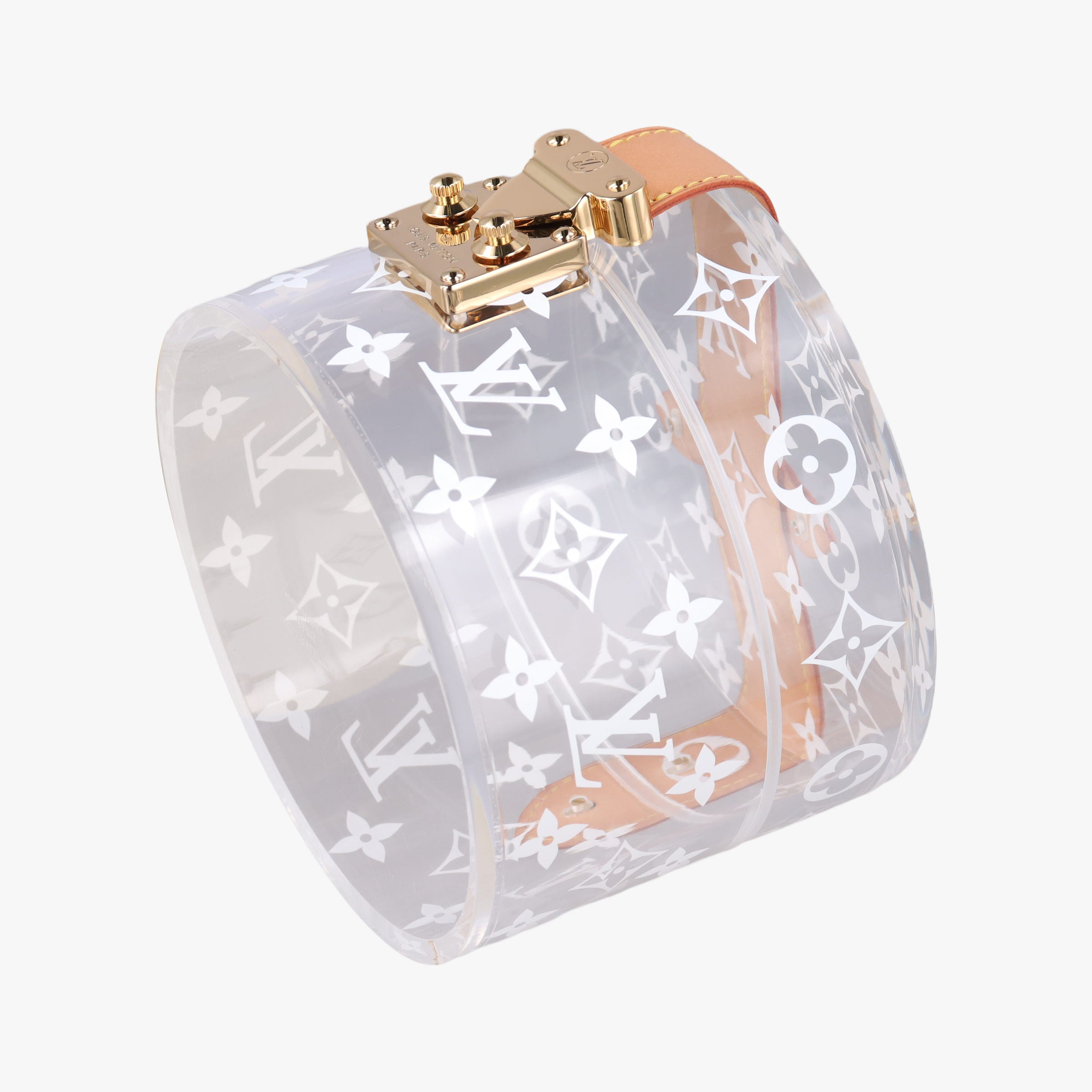 Pre-owned Louis Vuitton Box Scott Transparent Monogram Plexiglass  clutchbag | stylenewstar