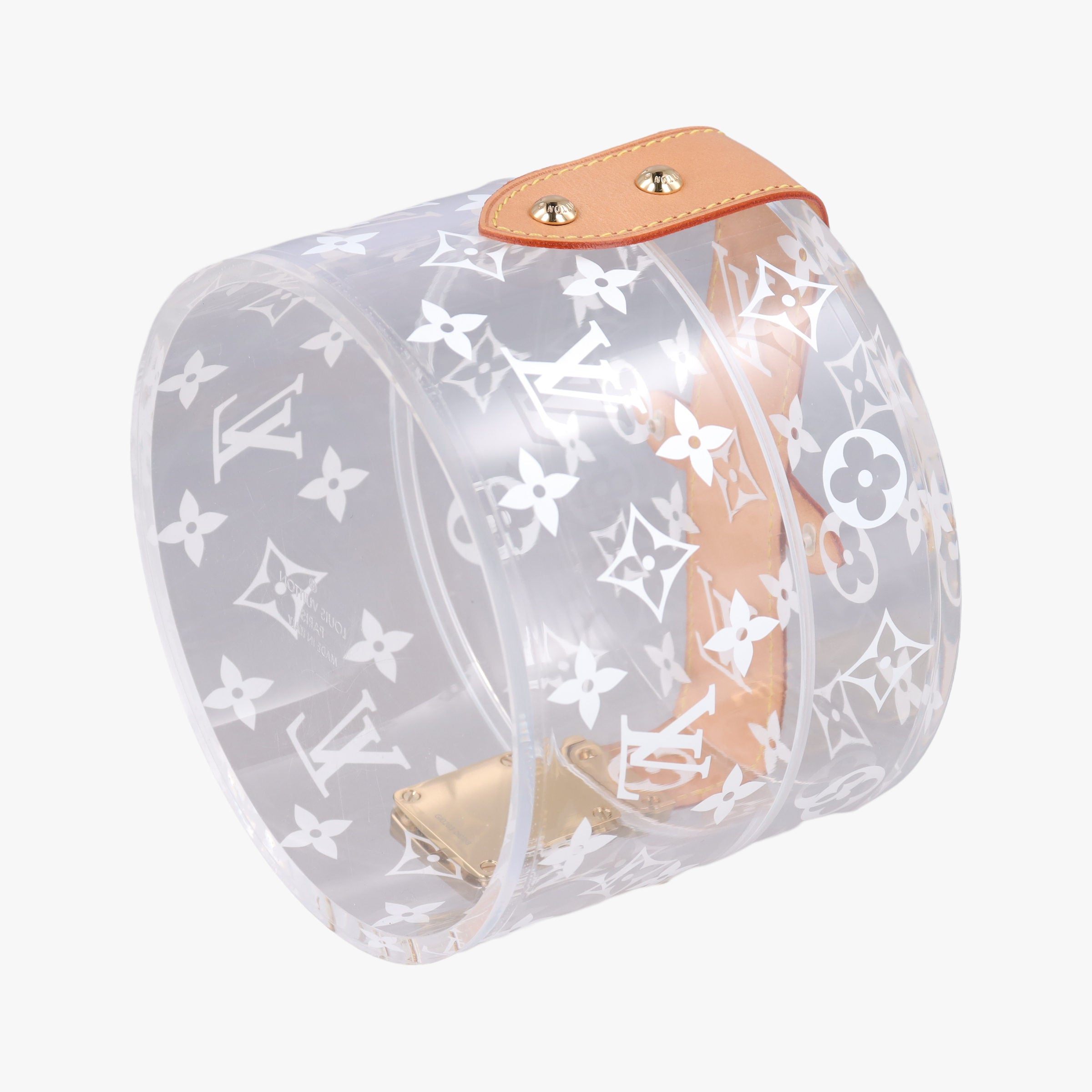 Pre-owned Louis Vuitton Box Scott Transparent Monogram Plexiglass  clutchbag | stylenewstar