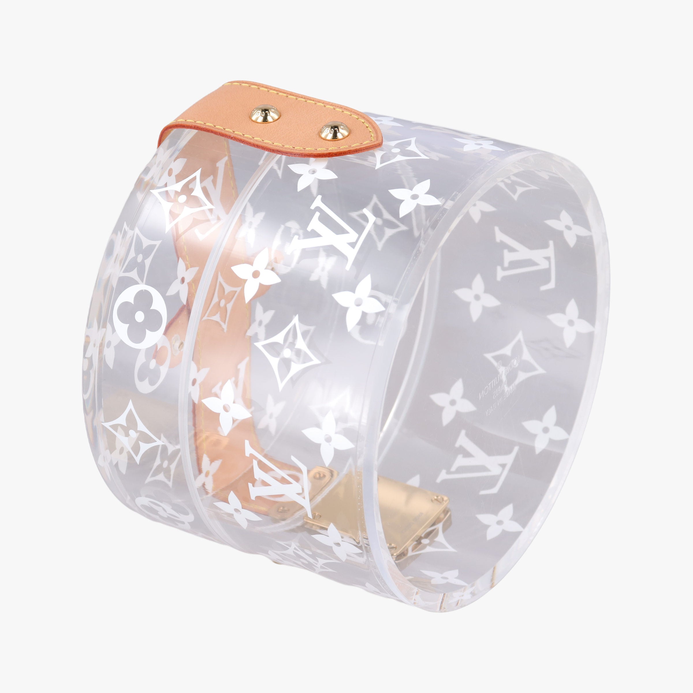Pre-owned Louis Vuitton Box Scott Transparent Monogram Plexiglass  clutchbag | stylenewstar