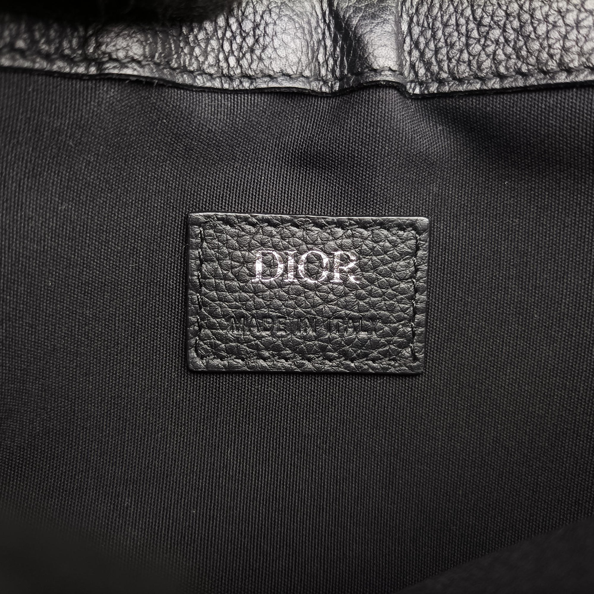 Pre-owned Christian Dior Saddle Pouch Navy×Black Jacquard  bum bag/waist bag | stylenewstar