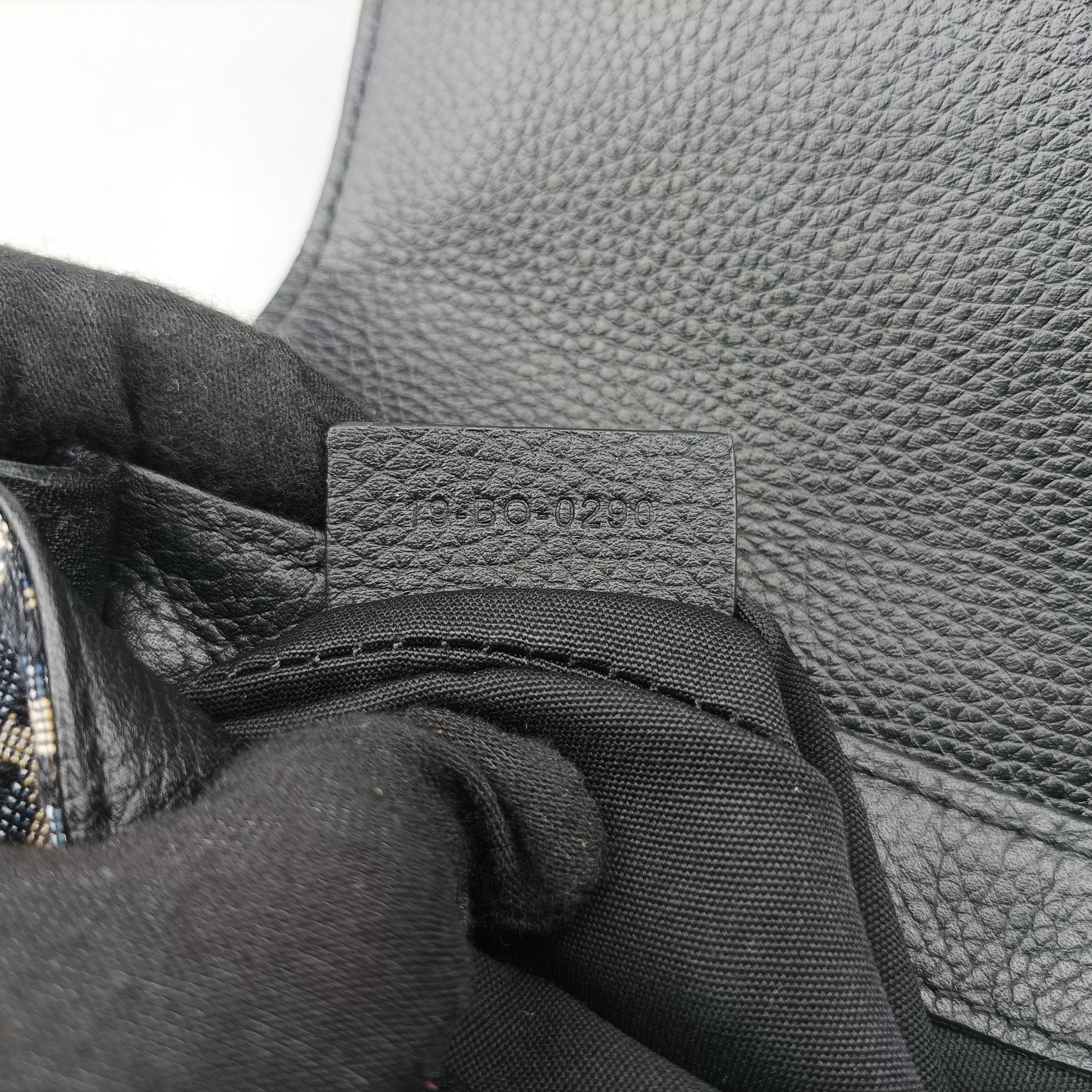 Pre-owned Christian Dior Saddle Pouch Navy×Black Jacquard  bum bag/waist bag | stylenewstar