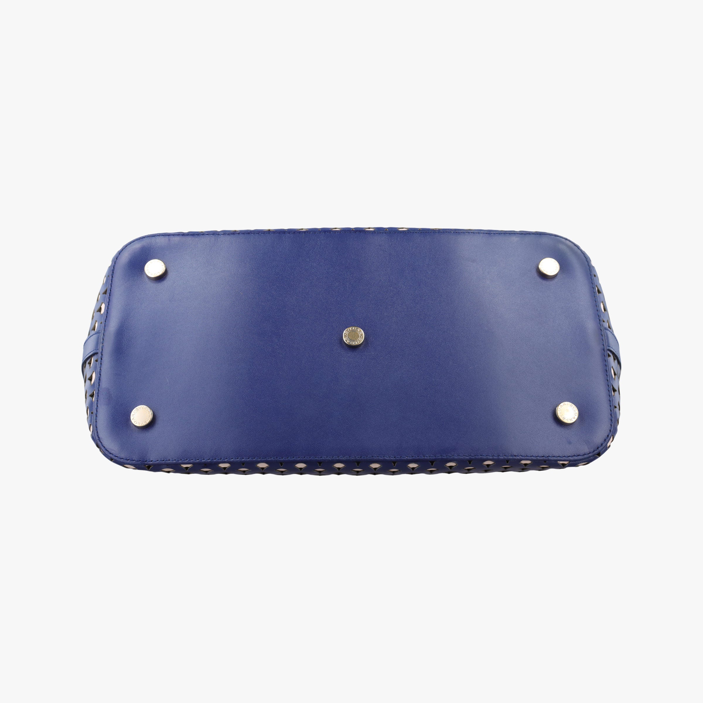 Pre-owned Bvlgari Isabella Rossellini Blue × Green Leather  shoulderbag | stylenewstar