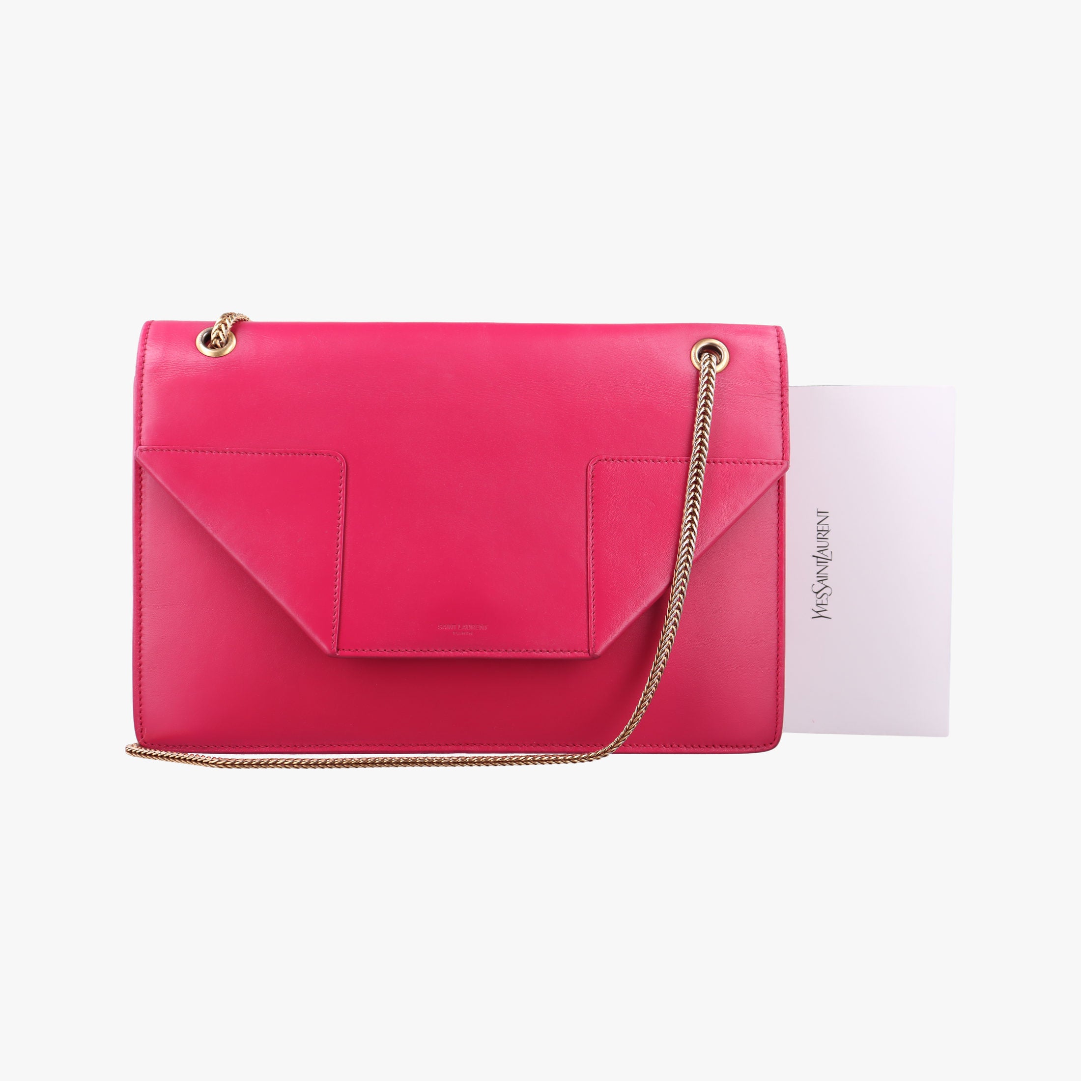 Pre-owned Yves Saint Laurent BETTY Rose Leather 314515 shoulderbag | stylenewstar