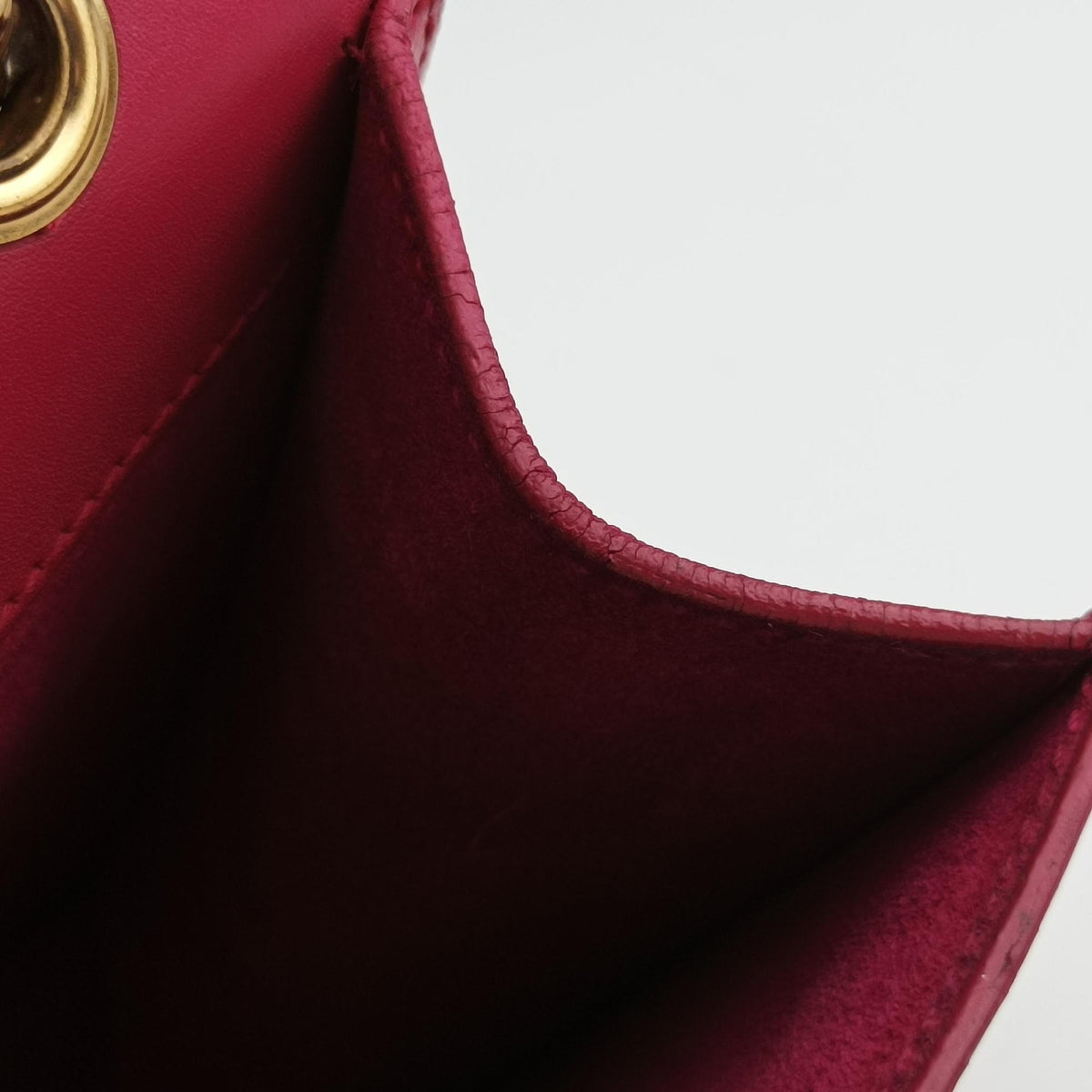Pre-owned Yves Saint Laurent BETTY Rose Leather 314515 shoulderbag | stylenewstar