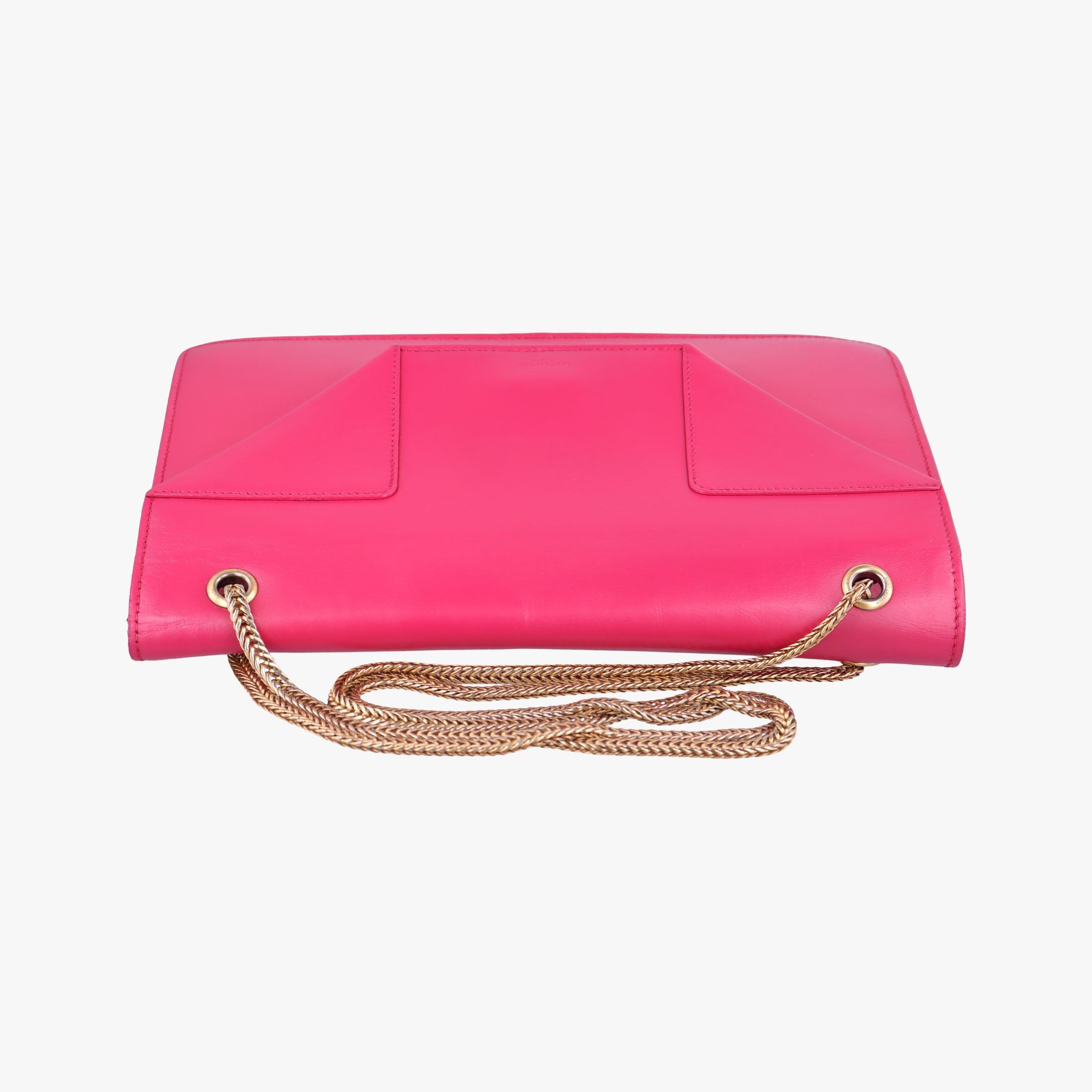 Pre-owned Yves Saint Laurent BETTY Rose Leather 314515 shoulderbag | stylenewstar
