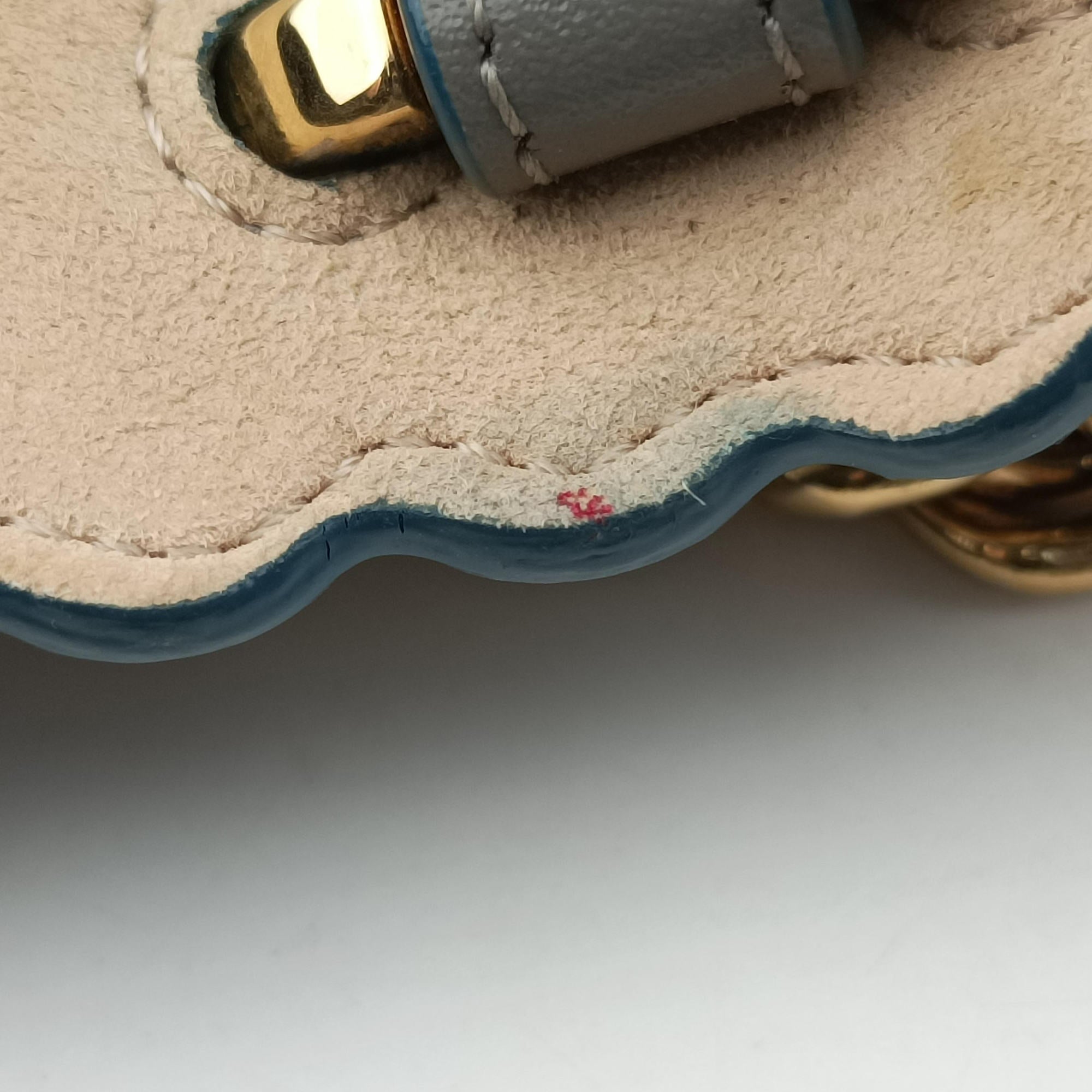 Secondhand Fendi Studded Kan I Grey Leather 8M0381 shoulderbag | stylenewstar