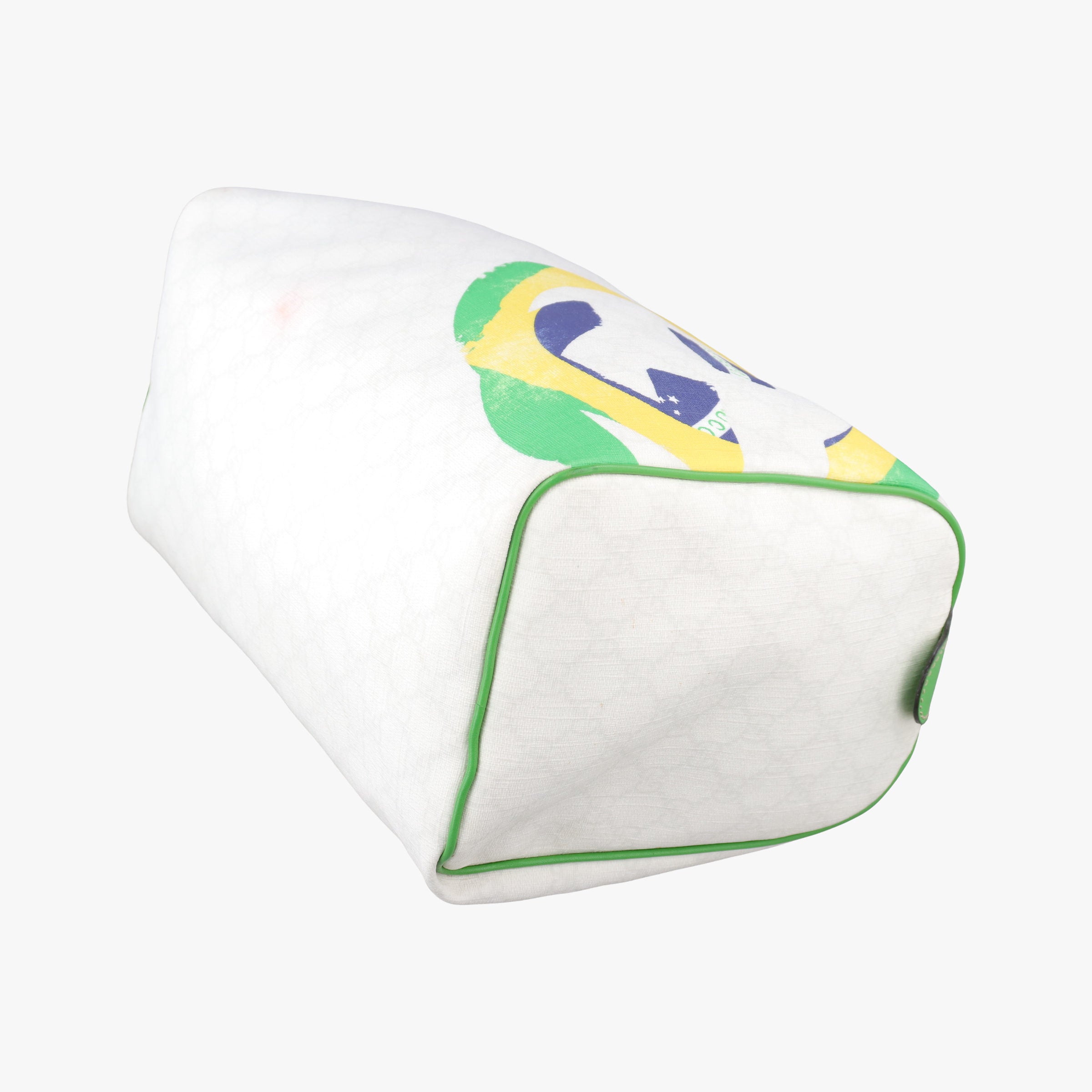 Secondhand Gucci GG Flag Joy Boston White × Green × Yellow × Blue PVC Coated Canvas × Leather  195451 handbag | stylenewstar