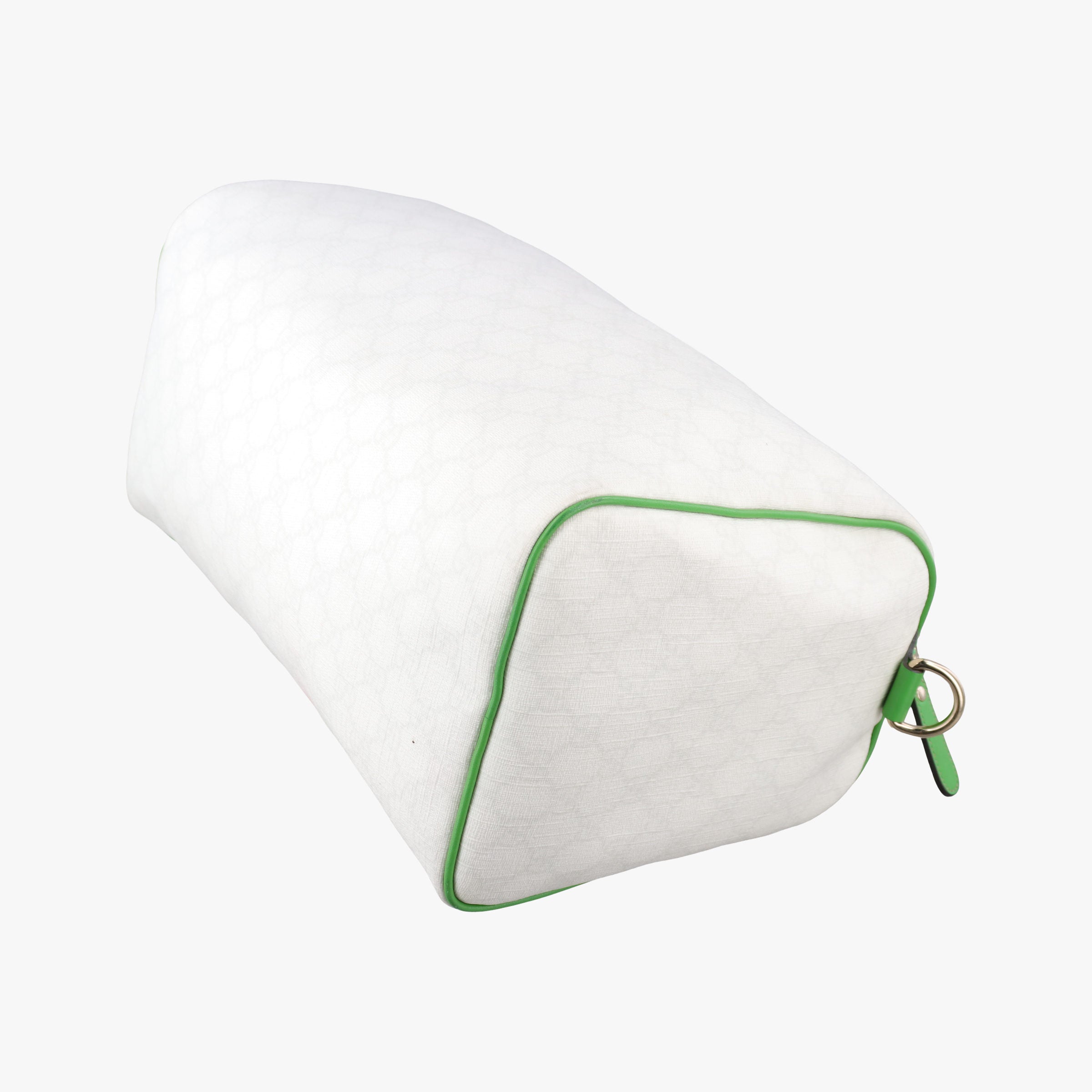 Secondhand Gucci GG Flag Joy Boston White × Green × Yellow × Blue PVC Coated Canvas × Leather  195451 handbag | stylenewstar