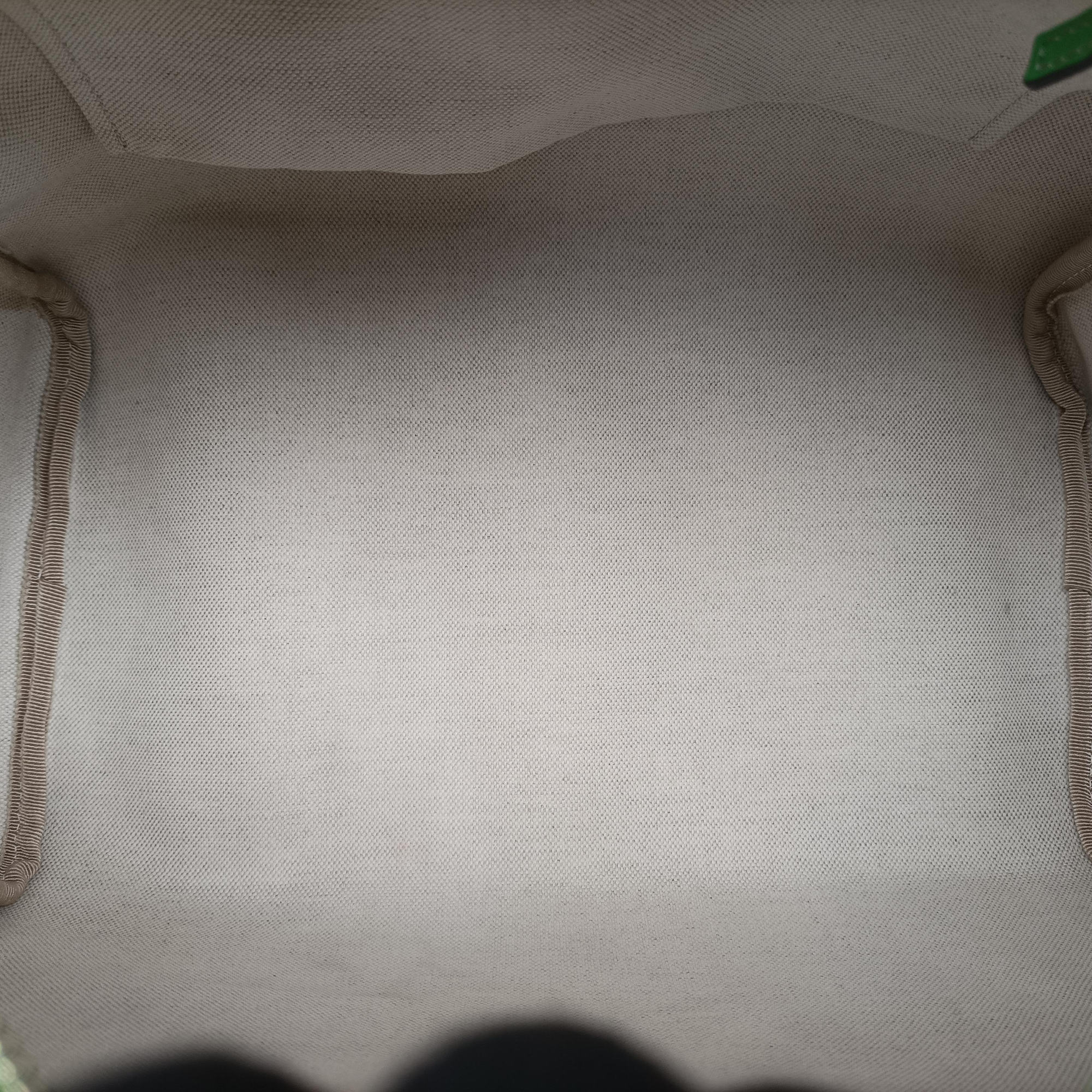 Secondhand Gucci GG Flag Joy Boston White × Green × Yellow × Blue PVC Coated Canvas × Leather  195451 handbag | stylenewstar