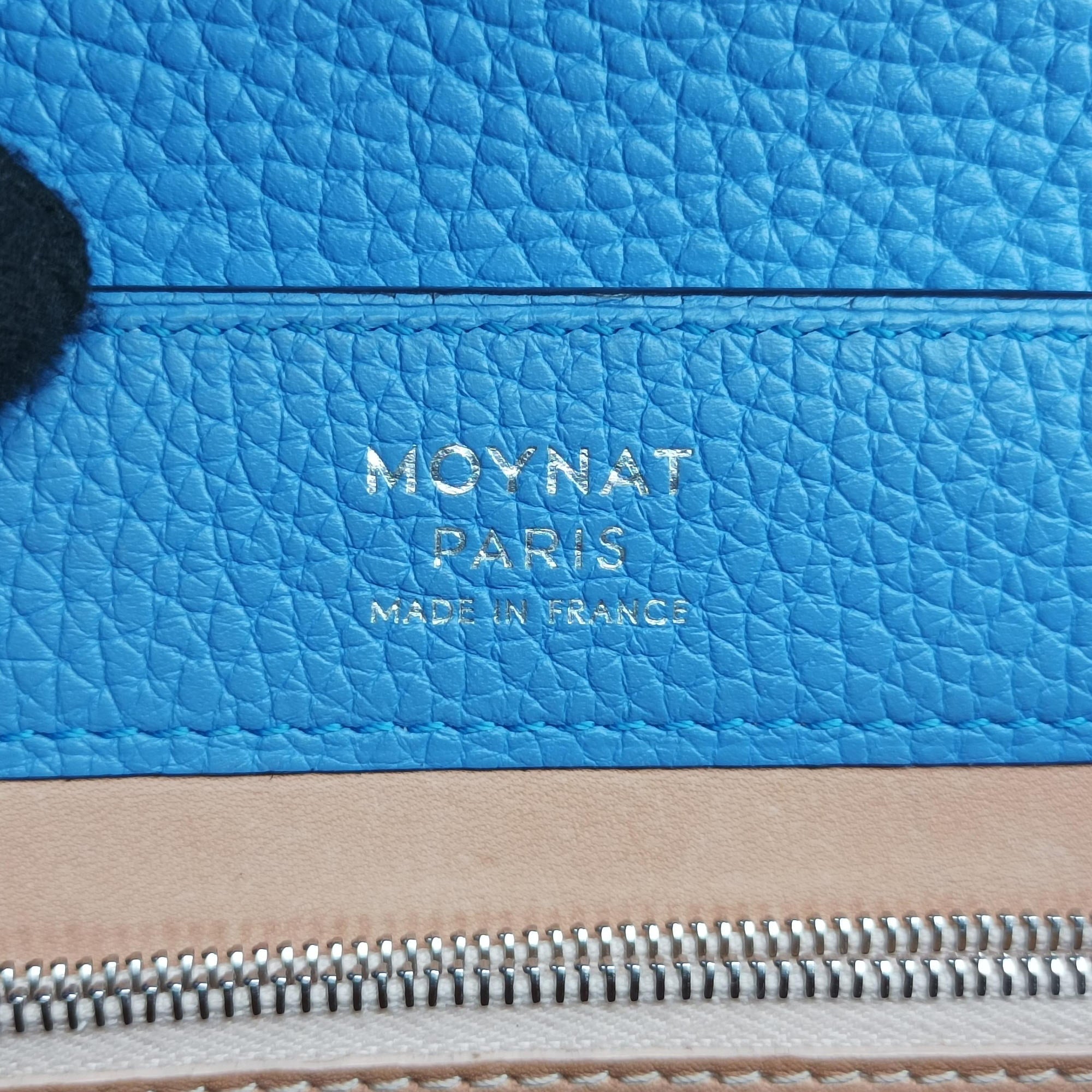 Pre-owned Moynat Legenne PM Blue leather  shoulderbag | stylenewstar