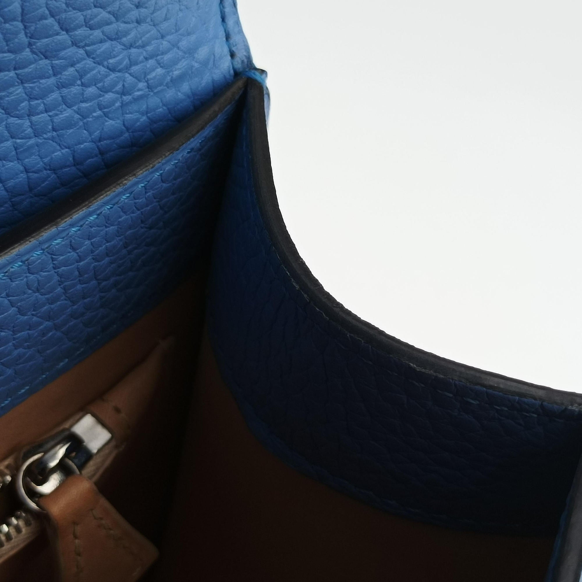 Pre-owned Moynat Legenne PM Blue leather  shoulderbag | stylenewstar