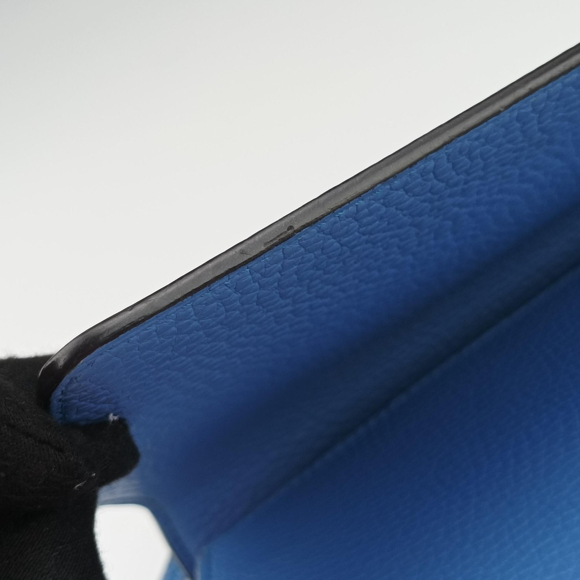 Pre-owned Moynat Legenne PM Blue leather  shoulderbag | stylenewstar