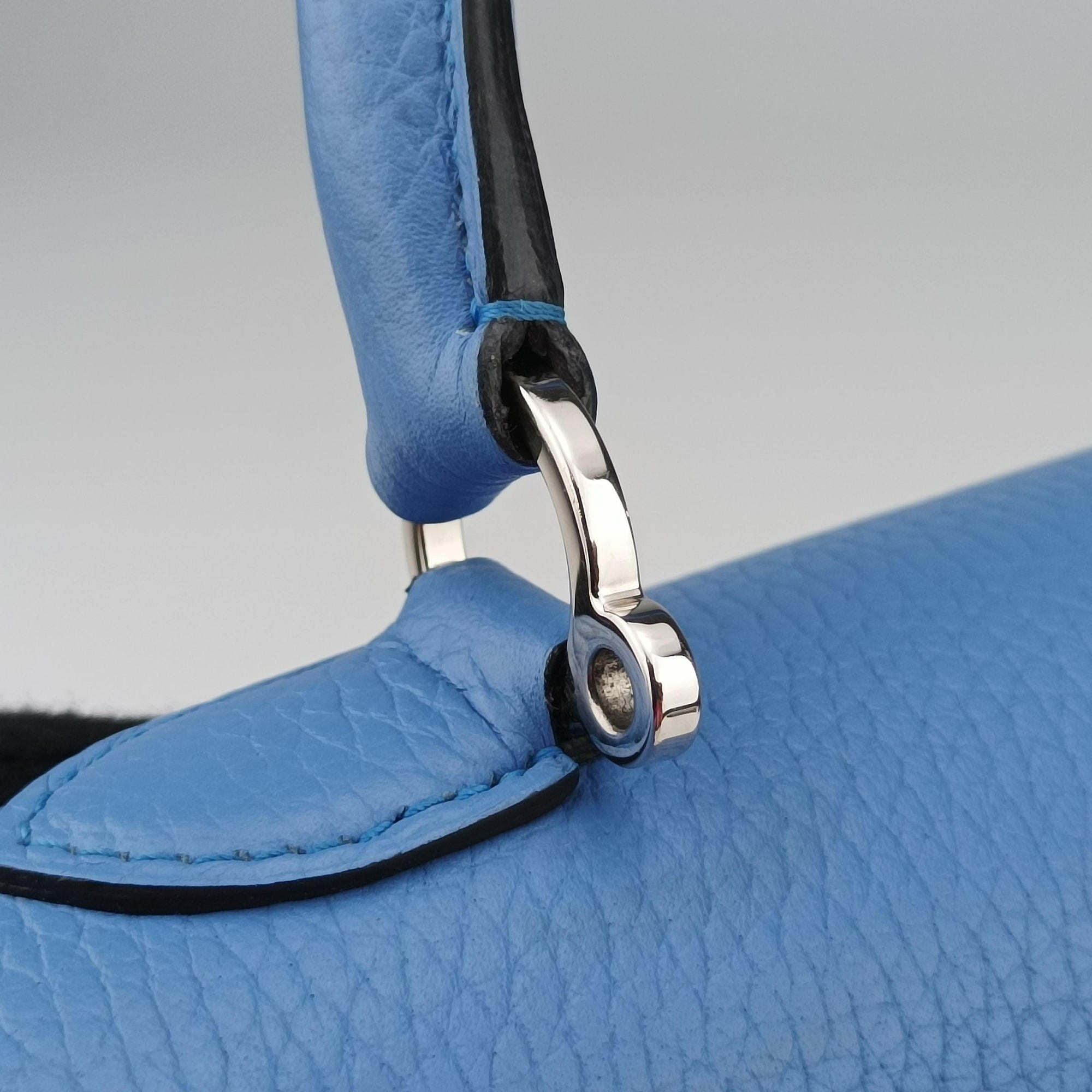 Pre-owned Moynat Legenne PM Blue leather  shoulderbag | stylenewstar