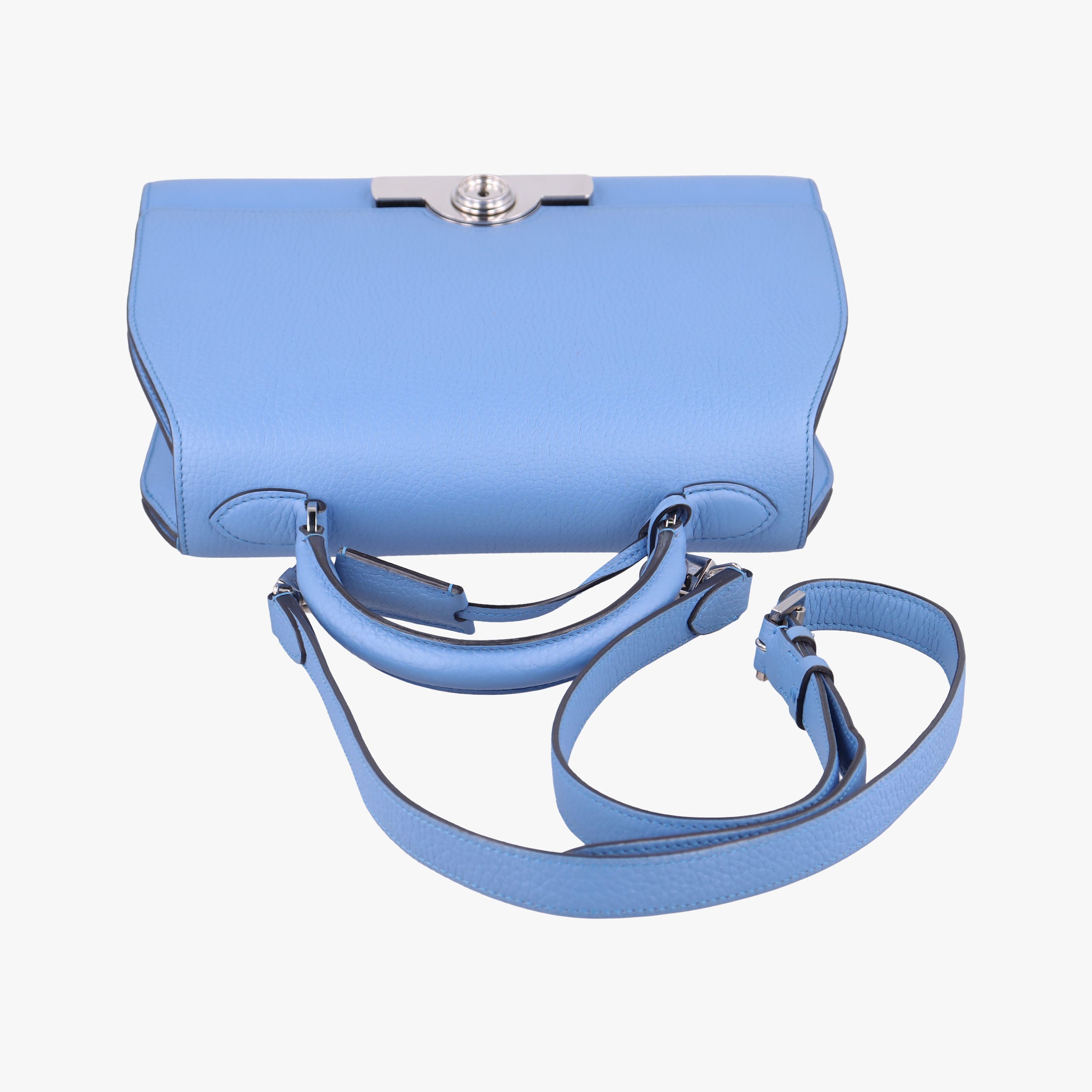 Pre-owned Moynat Legenne PM Blue leather  shoulderbag | stylenewstar