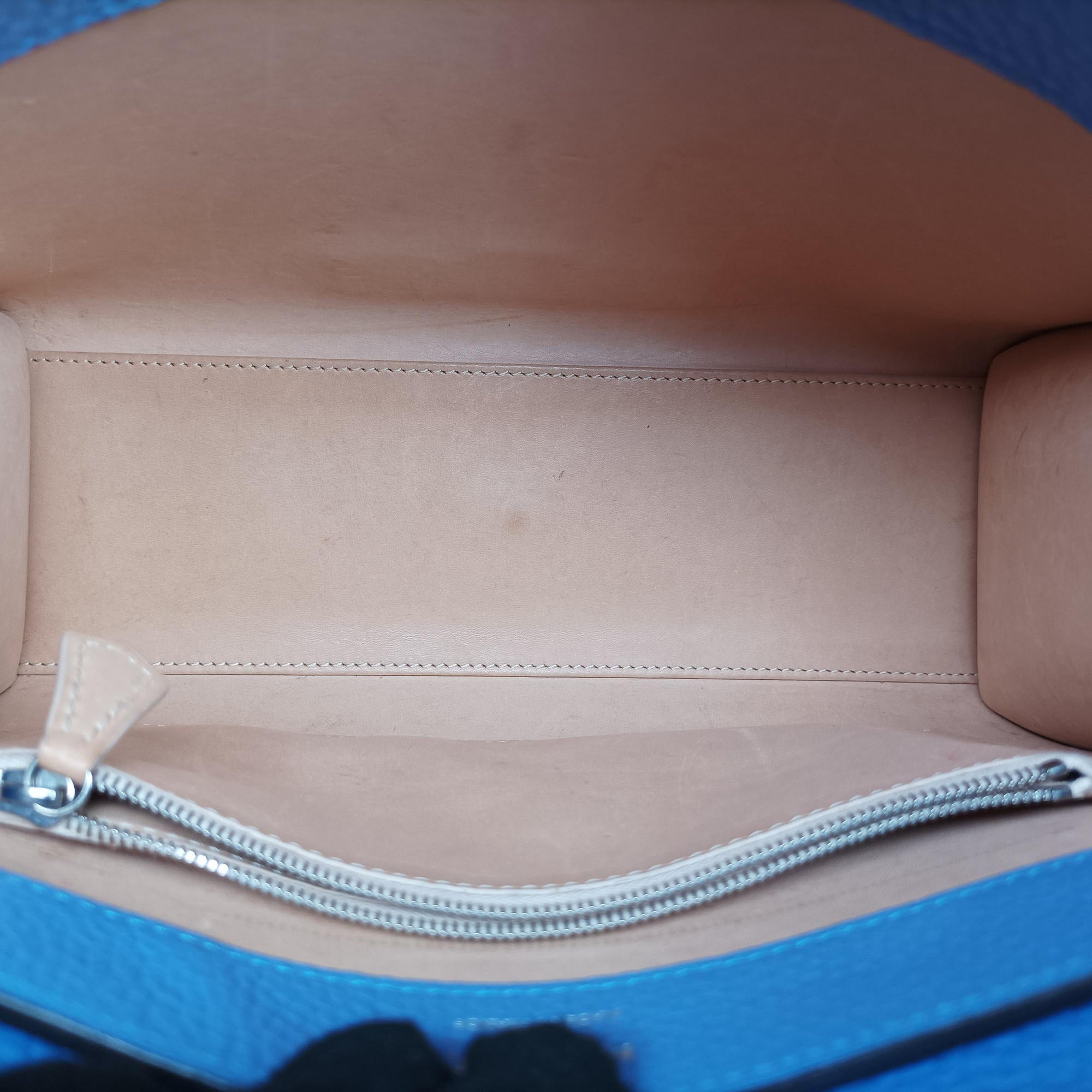 Pre-owned Moynat Legenne PM Blue leather  shoulderbag | stylenewstar