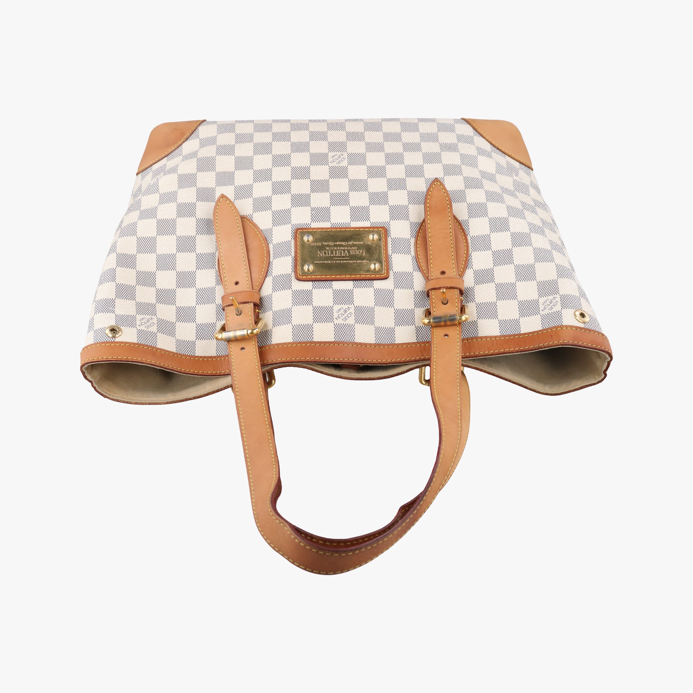Pre-owned Louis Vuitton HAMPSTEAD MM AZUR Damier Canvas N51206 shoulderbag | stylenewstar