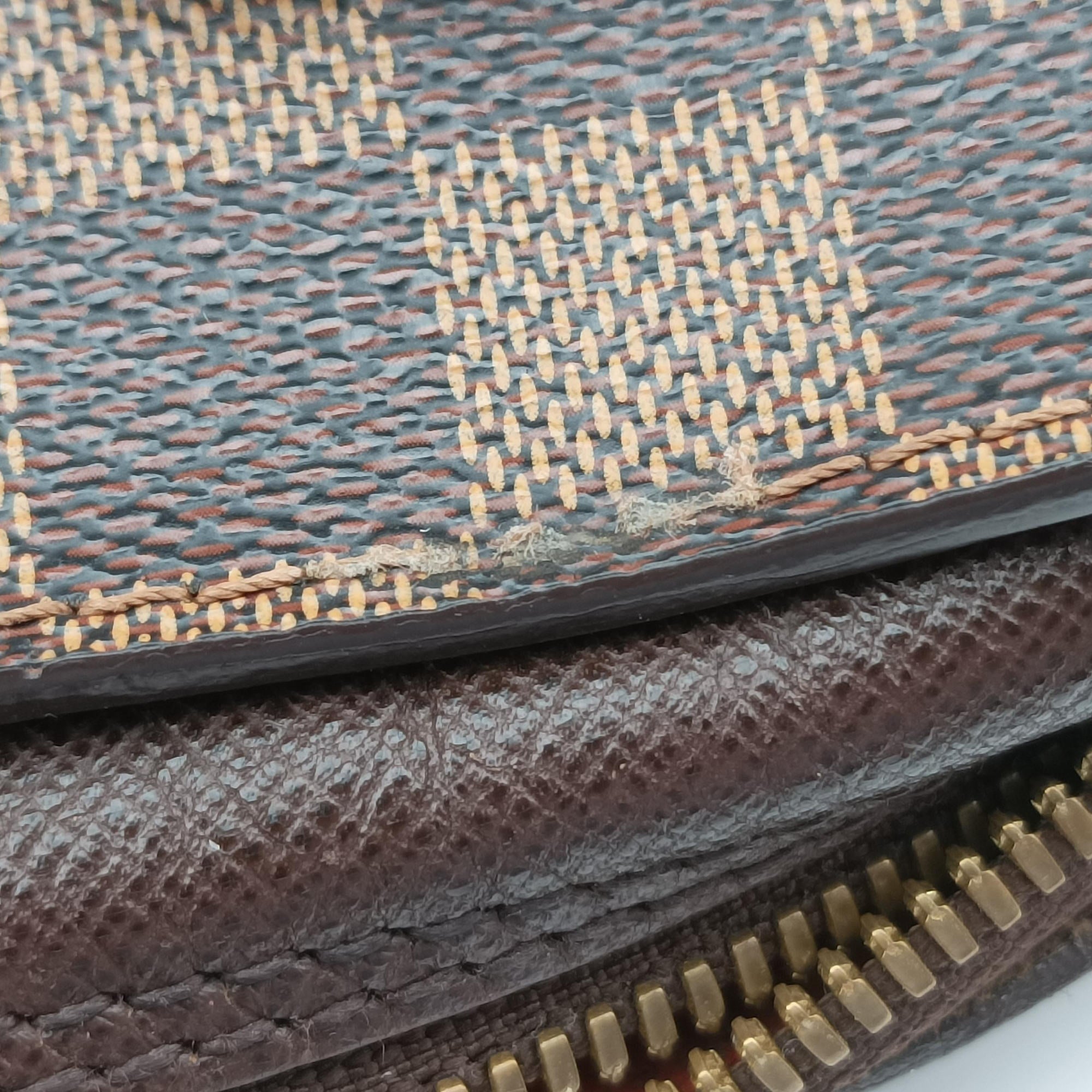 Pre-owned Louis Vuitton Triana EBENE Damier Canvas N51155 handbag | stylenewstar