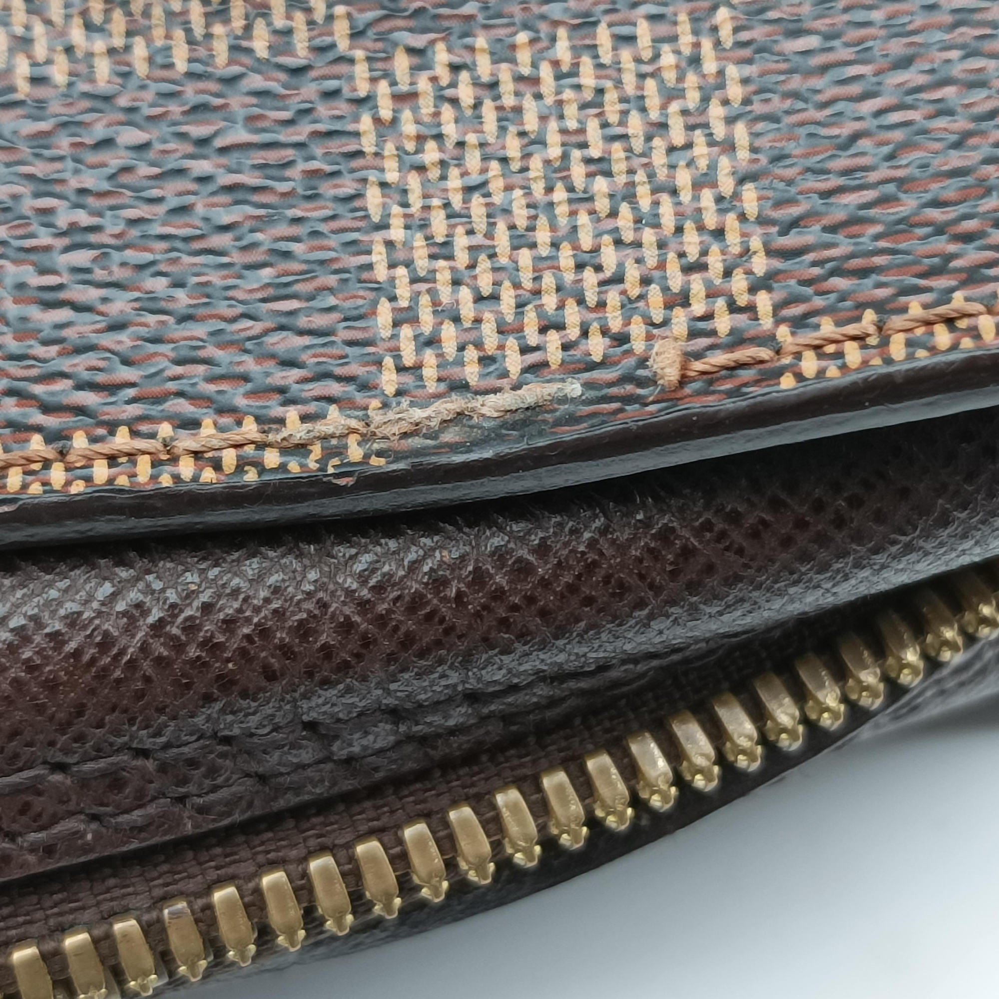Pre-owned Louis Vuitton Triana EBENE Damier Canvas N51155 handbag | stylenewstar