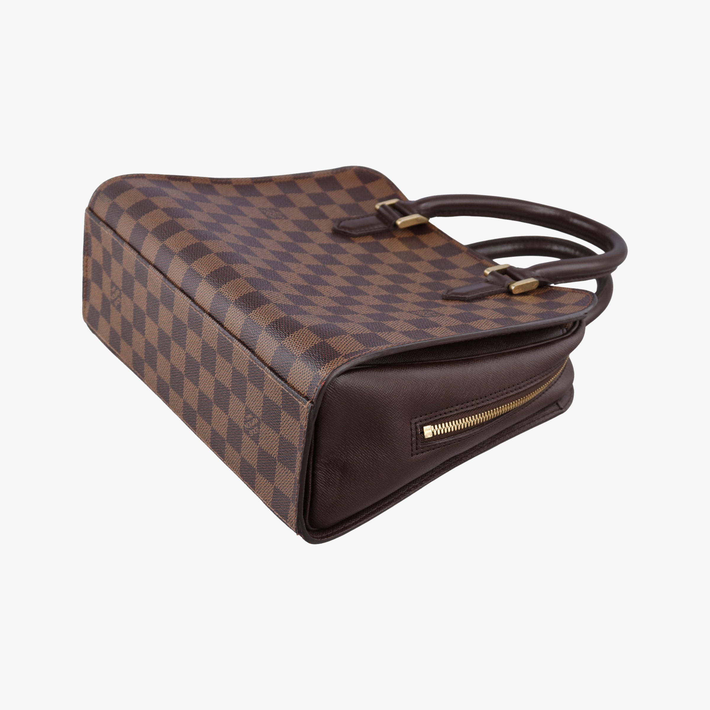 Pre-owned Louis Vuitton Triana EBENE Damier Canvas N51155 handbag | stylenewstar