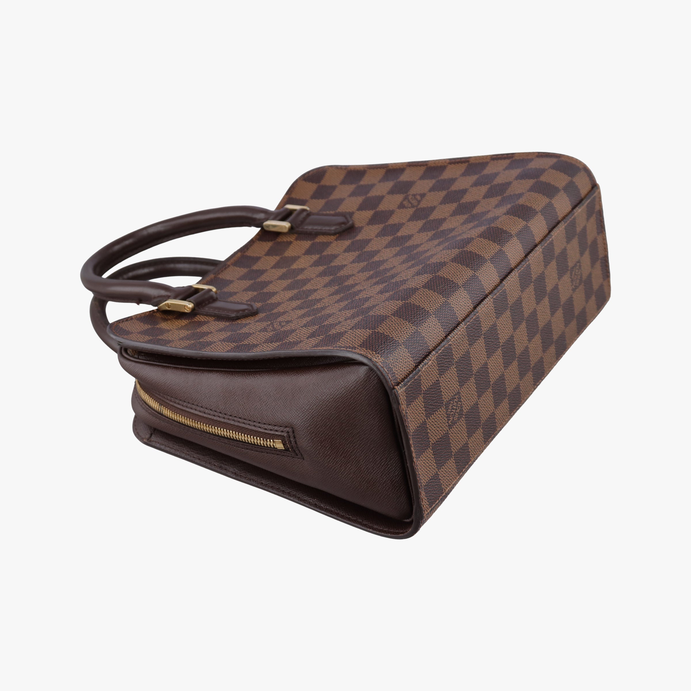 Pre-owned Louis Vuitton Triana EBENE Damier Canvas N51155 handbag | stylenewstar