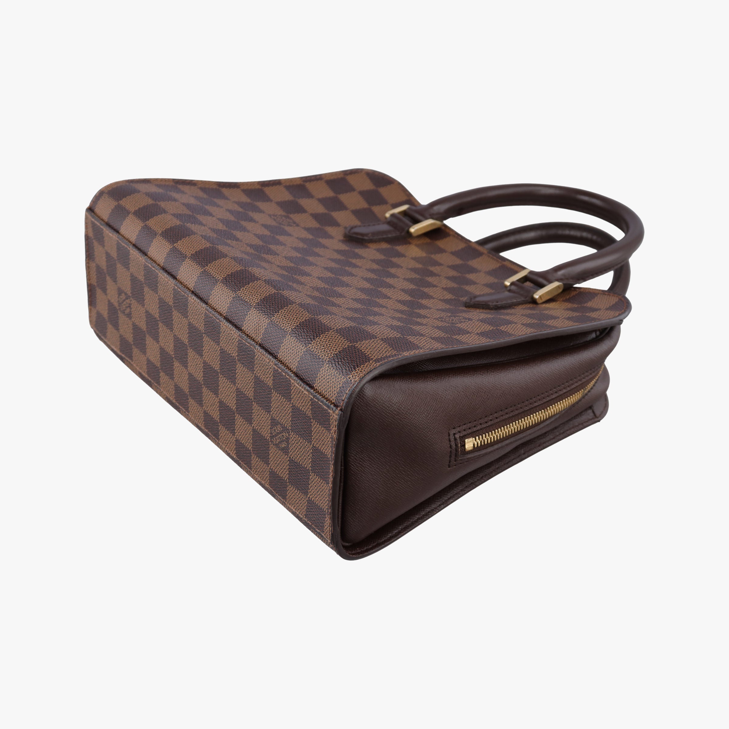 Pre-owned Louis Vuitton Triana EBENE Damier Canvas N51155 handbag | stylenewstar