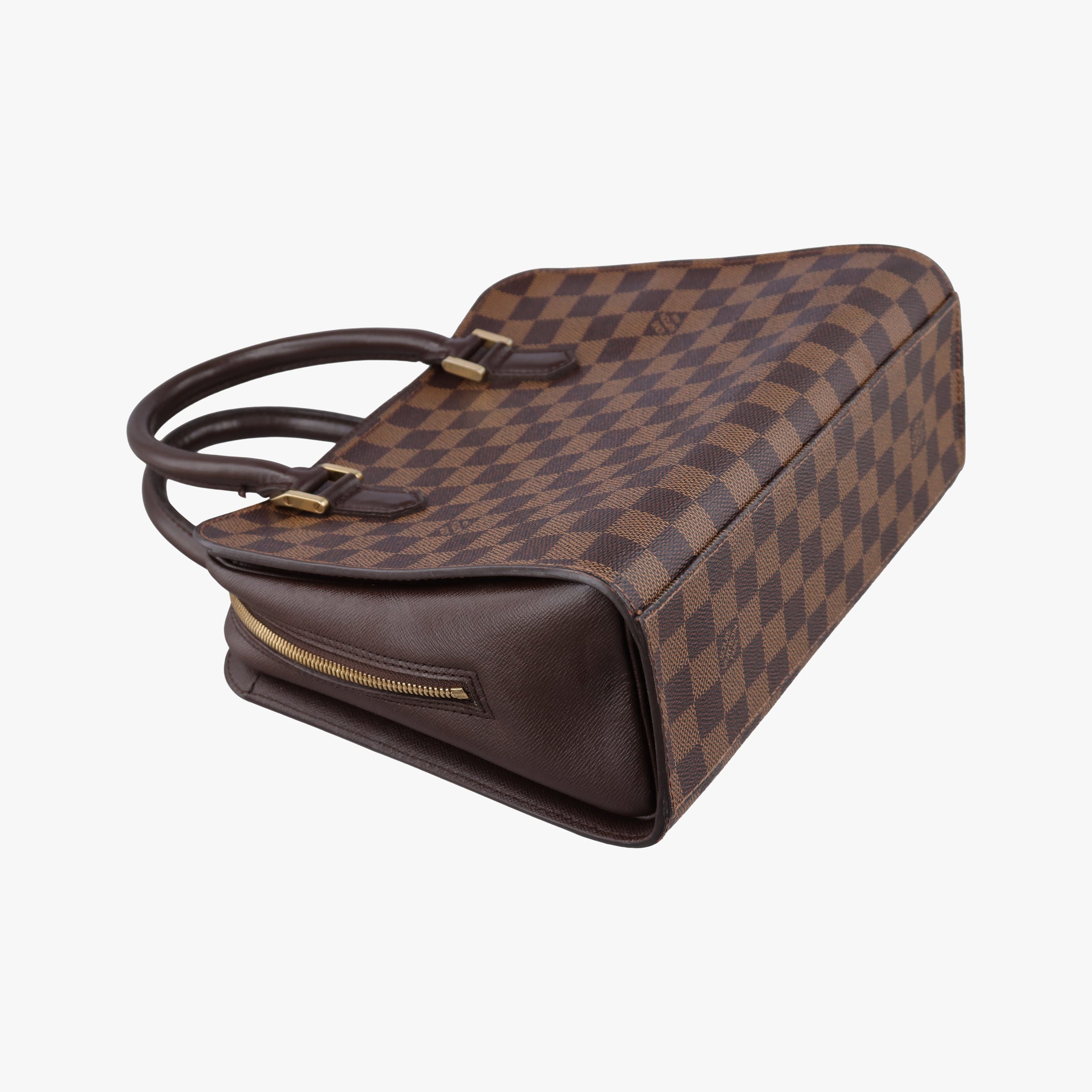 Pre-owned Louis Vuitton Triana EBENE Damier Canvas N51155 handbag | stylenewstar