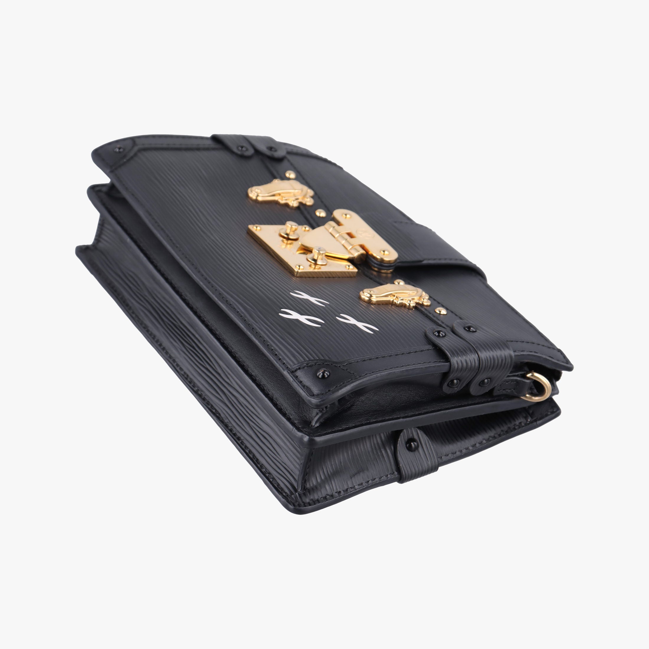Secondhand Louis Vuitton Trunk Clutch Black Epi M53052 shoulderbag | stylenewstar