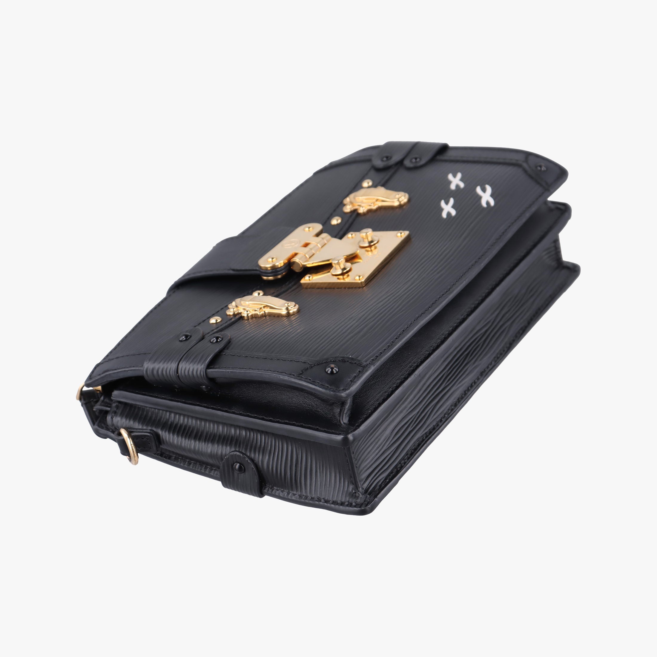 Secondhand Louis Vuitton Trunk Clutch Black Epi M53052 shoulderbag | stylenewstar