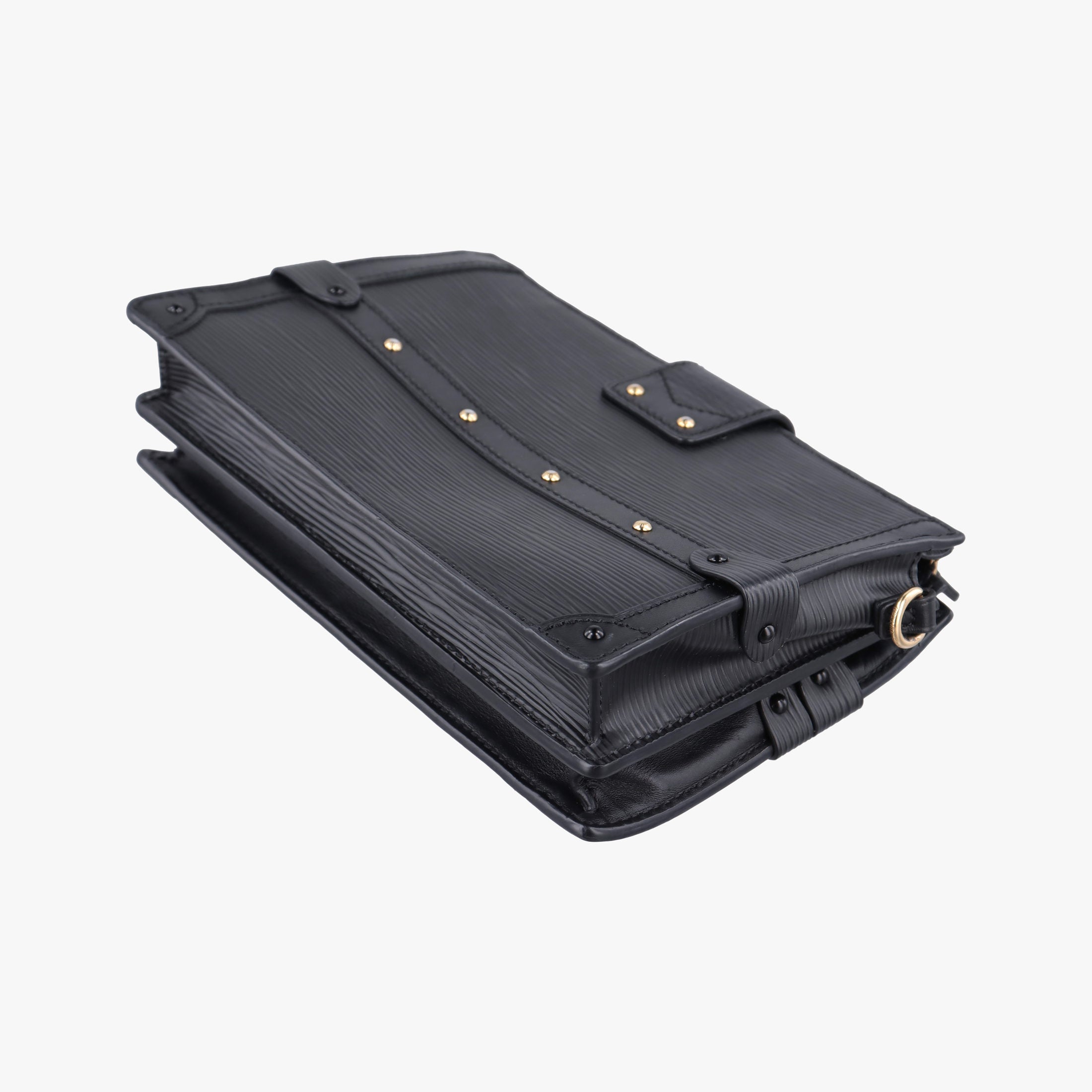 Secondhand Louis Vuitton Trunk Clutch Black Epi M53052 shoulderbag | stylenewstar