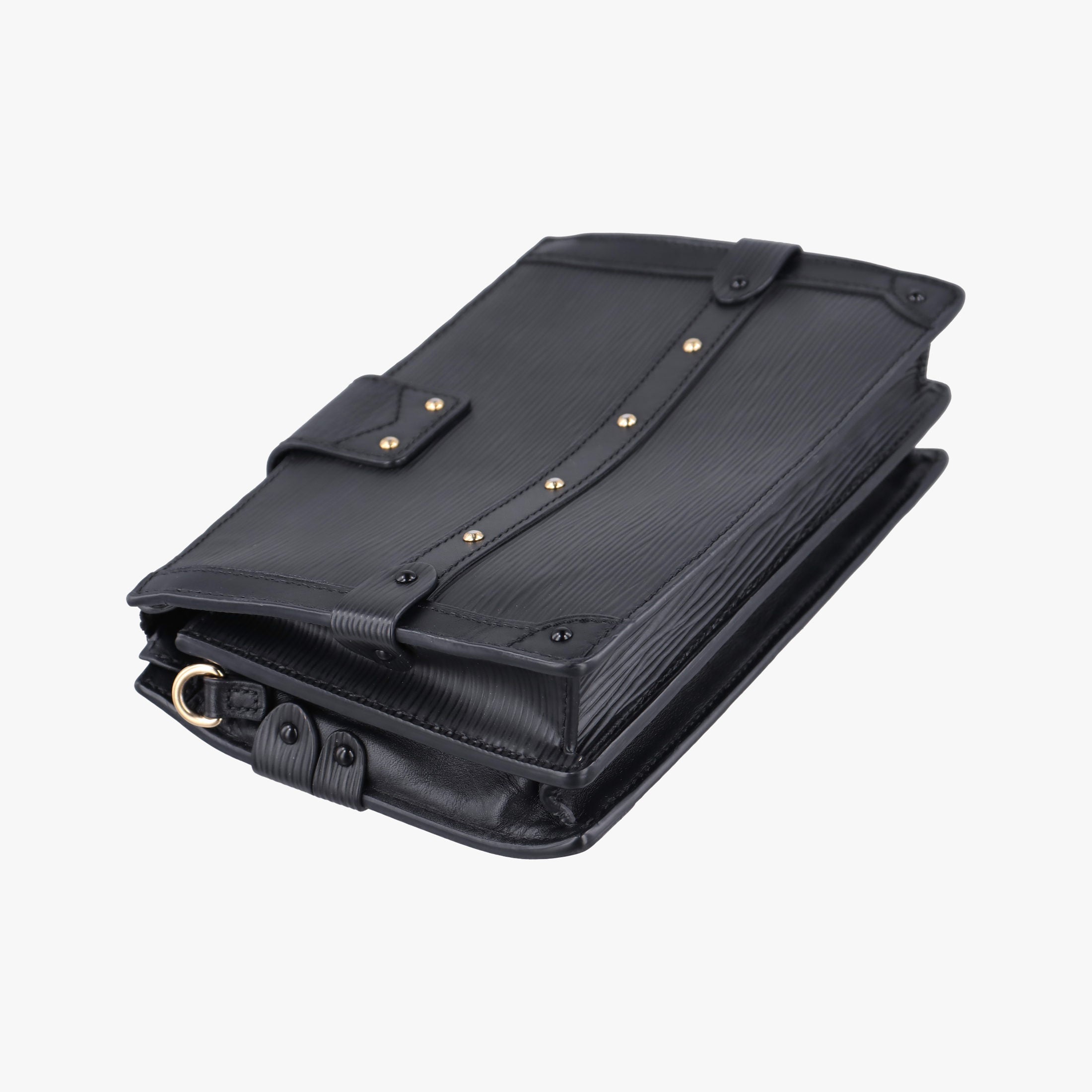 Secondhand Louis Vuitton Trunk Clutch Black Epi M53052 shoulderbag | stylenewstar