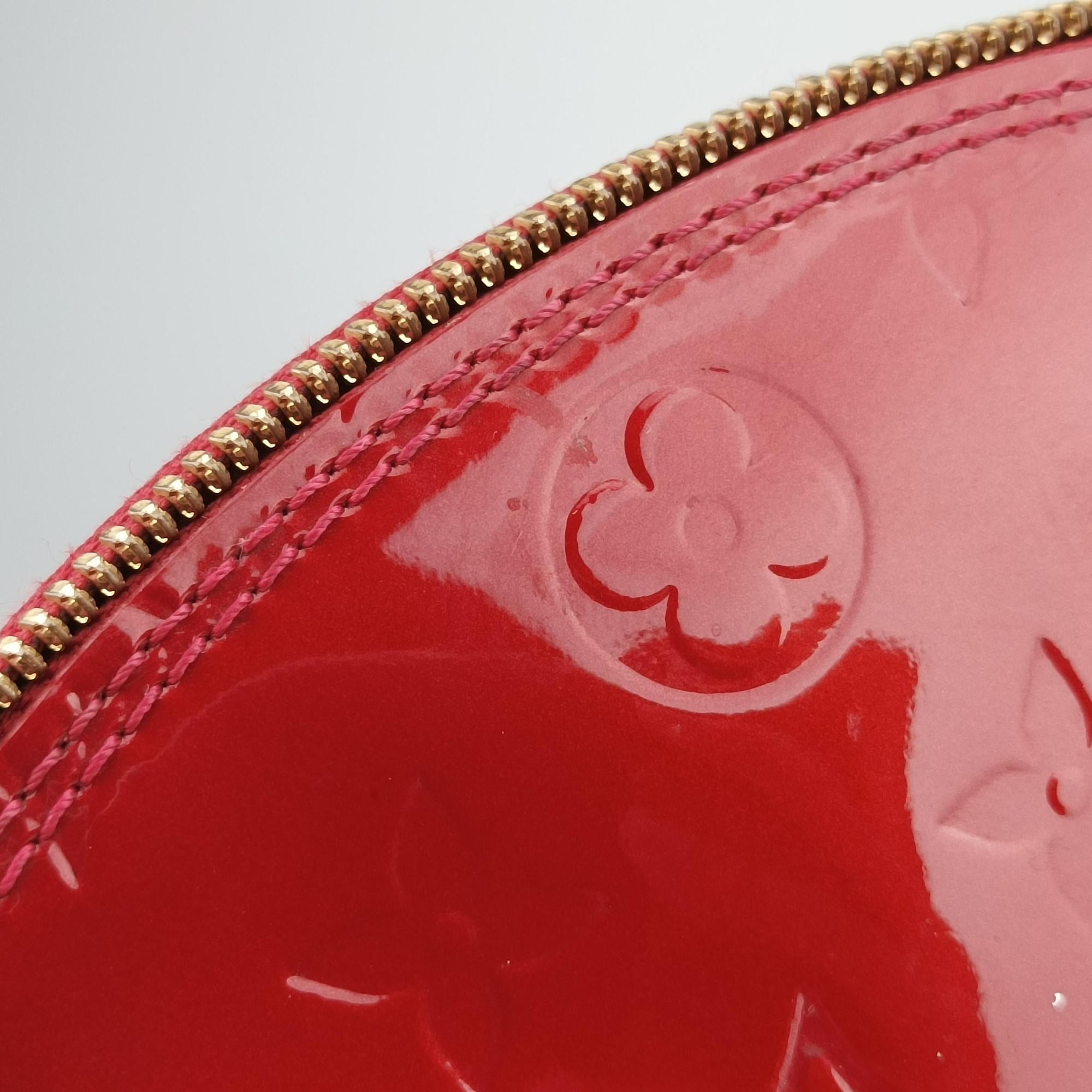 Pre-owned Louis Vuitton Alma GM pomme d'amour Vernis M93596 handbag | stylenewstar