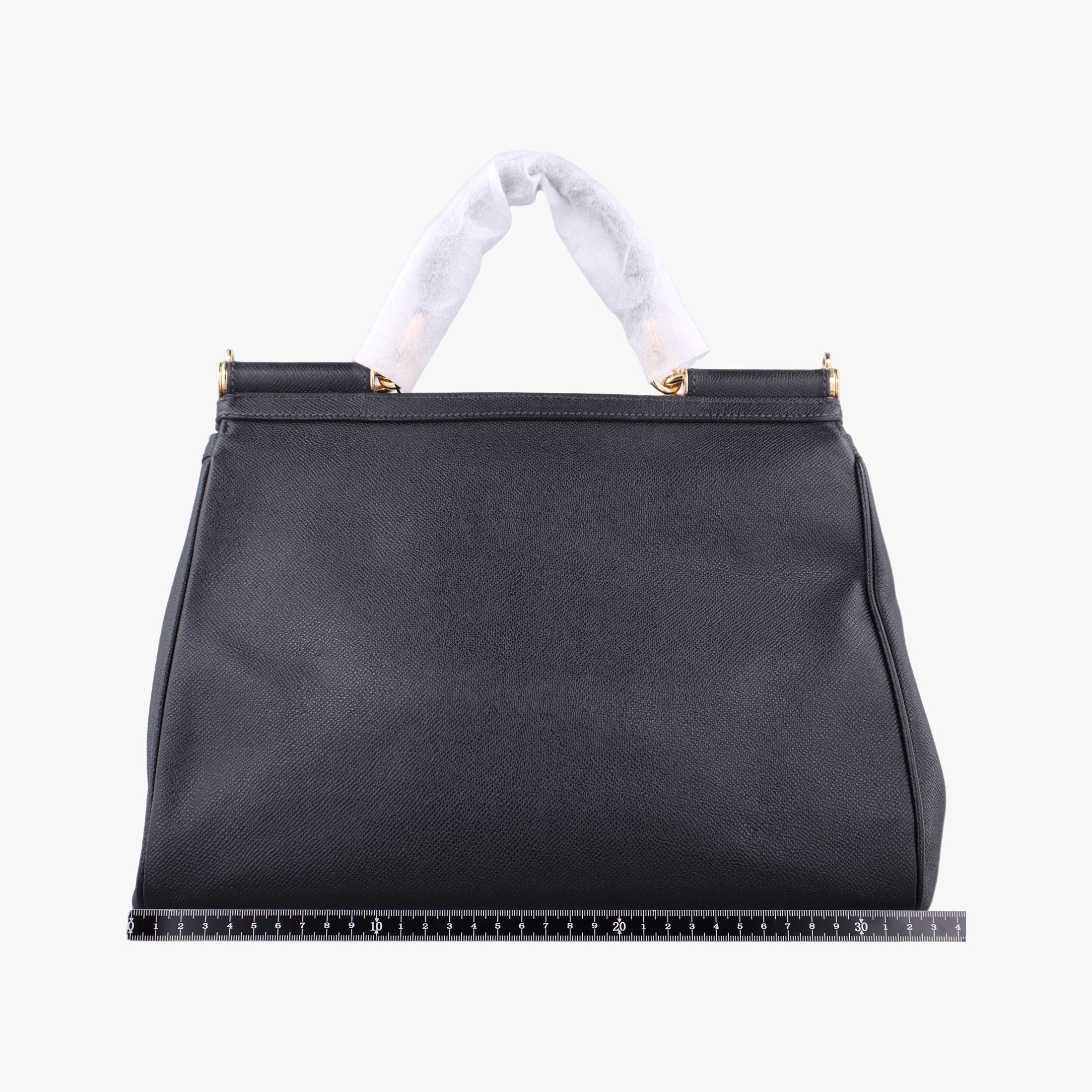 Pre-owned Dolce & Gabbana SICILY Black Leather  shoulderbag | stylenewstar