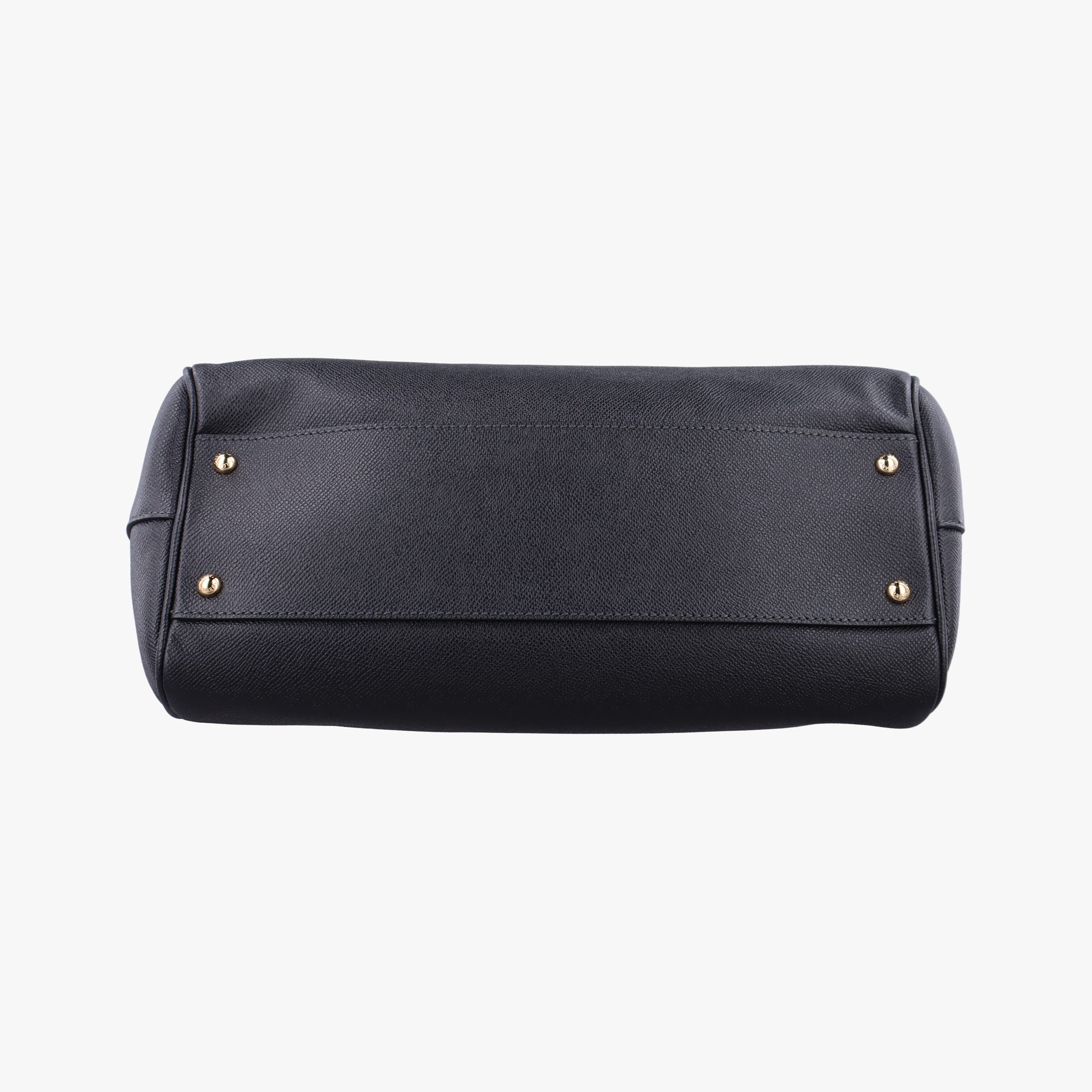 Pre-owned Dolce & Gabbana SICILY Black Leather  shoulderbag | stylenewstar