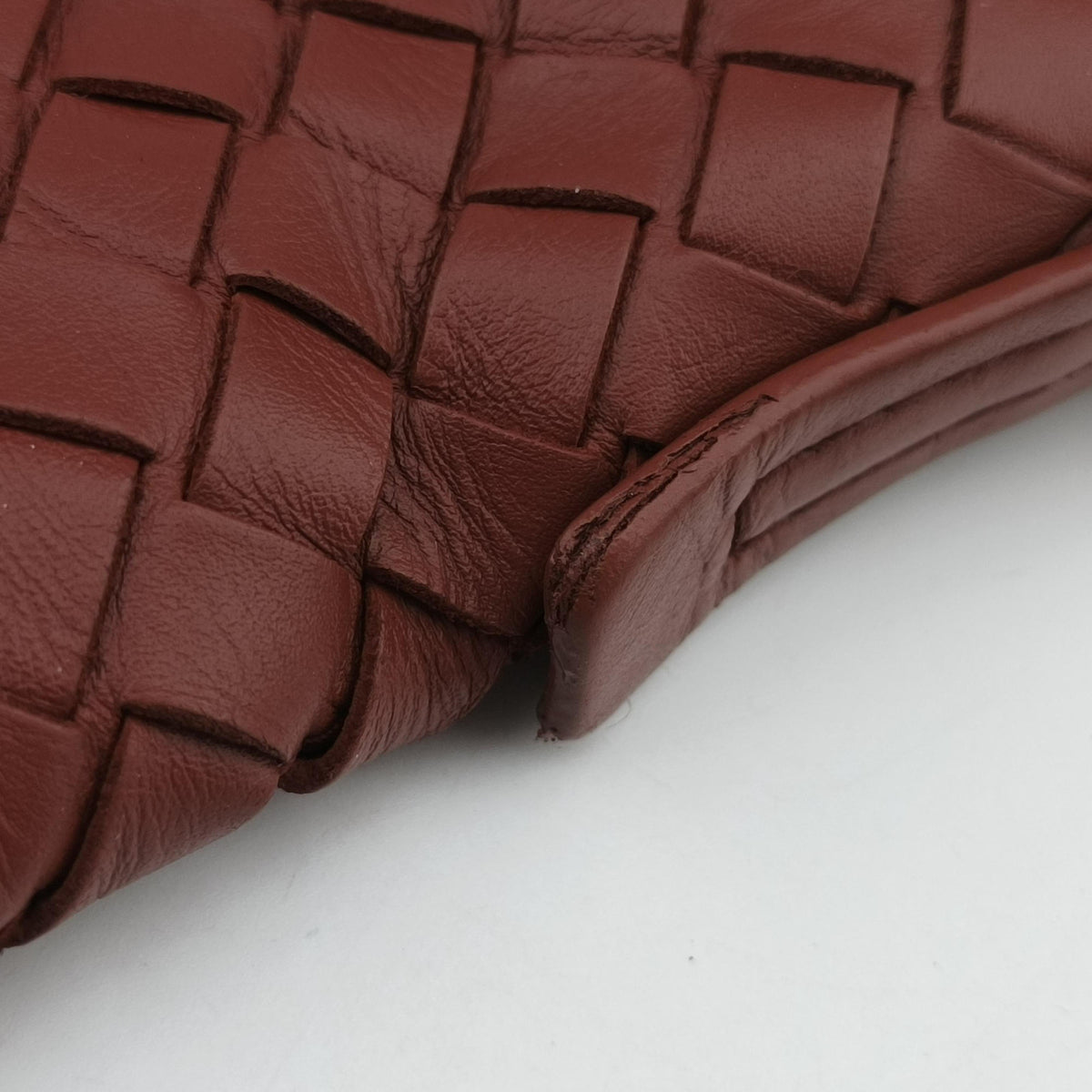 Pre-owned Bottega Veneta Intrecciato Terracotta lambskin  shoulderbag | stylenewstar
