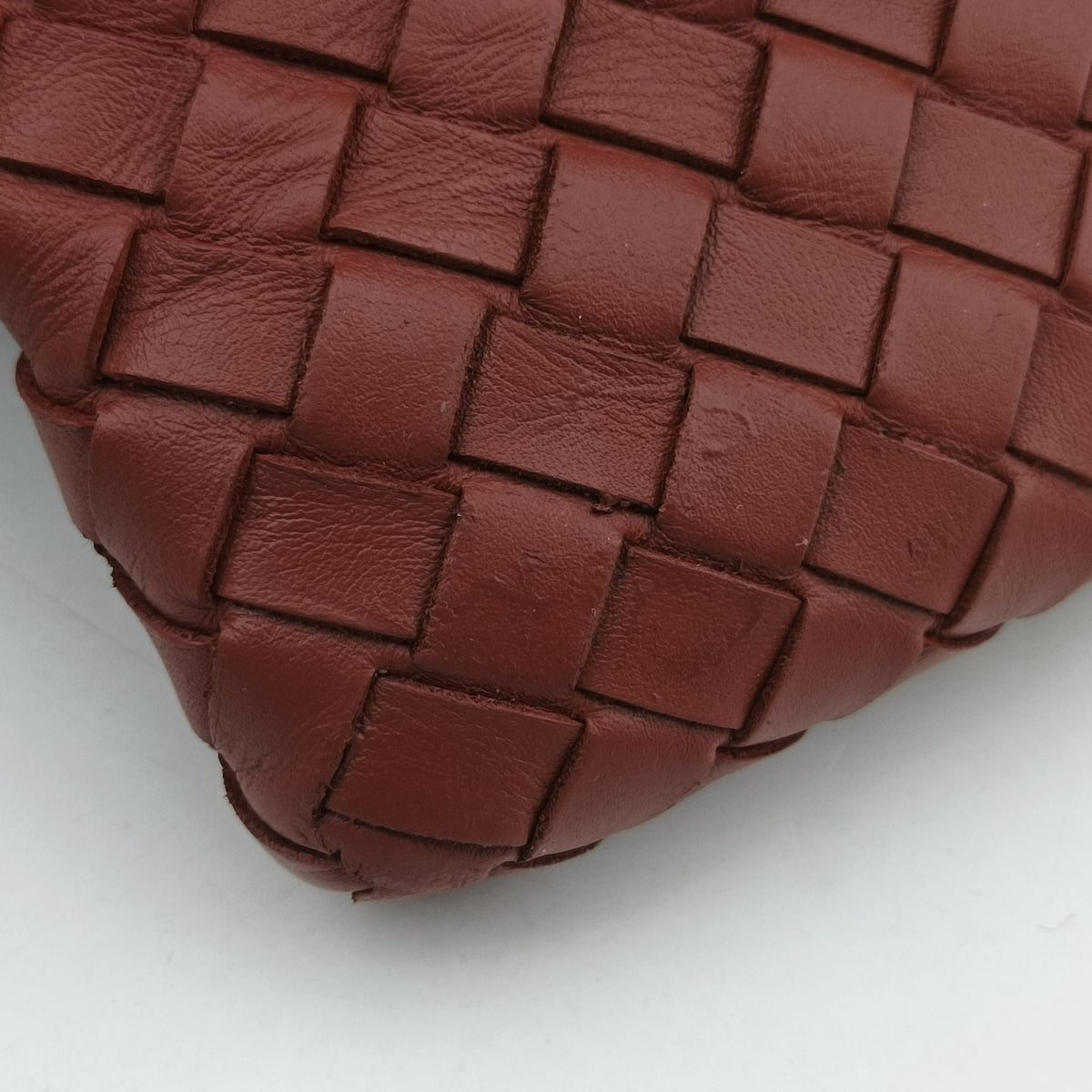 Pre-owned Bottega Veneta Intrecciato Terracotta lambskin  shoulderbag | stylenewstar