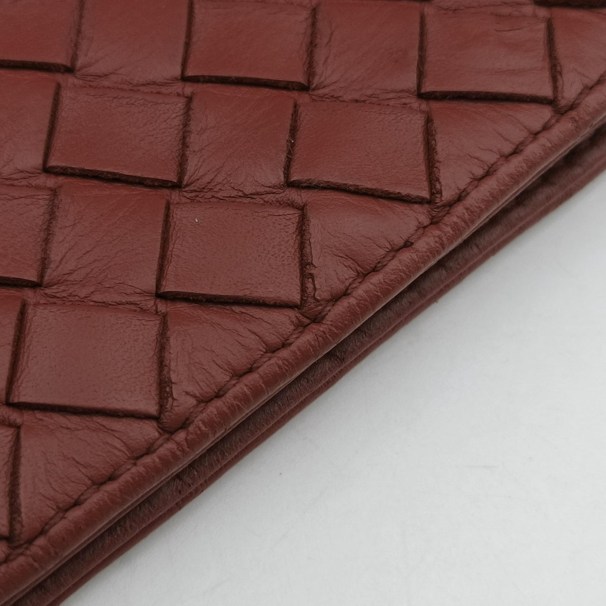 Pre-owned Bottega Veneta Intrecciato Terracotta lambskin  shoulderbag | stylenewstar