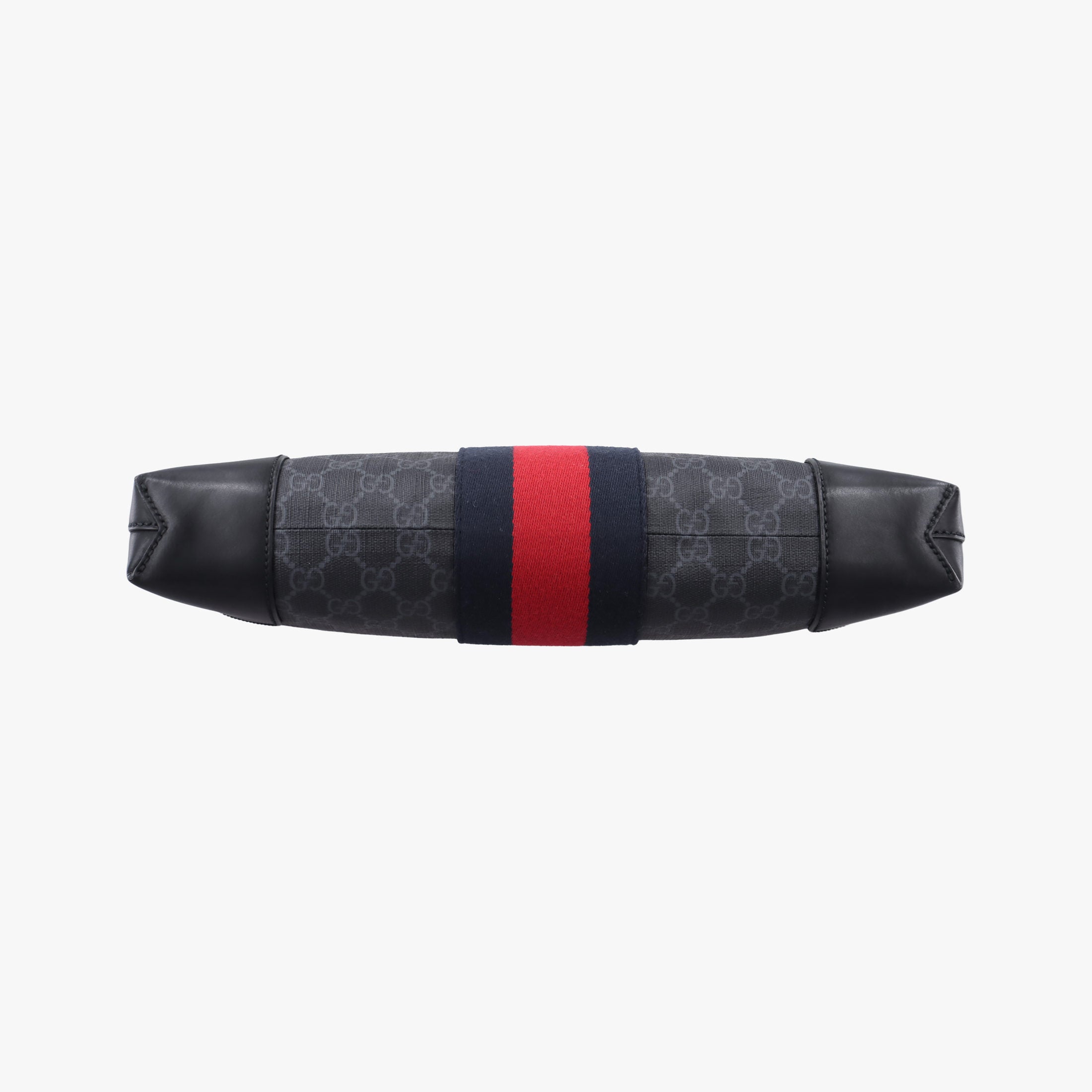 Pre-owned Gucci GG Supreme Shelley Messenger Black×red PVC coated canvas×Leather 474139 shoulderbag | stylenewstar