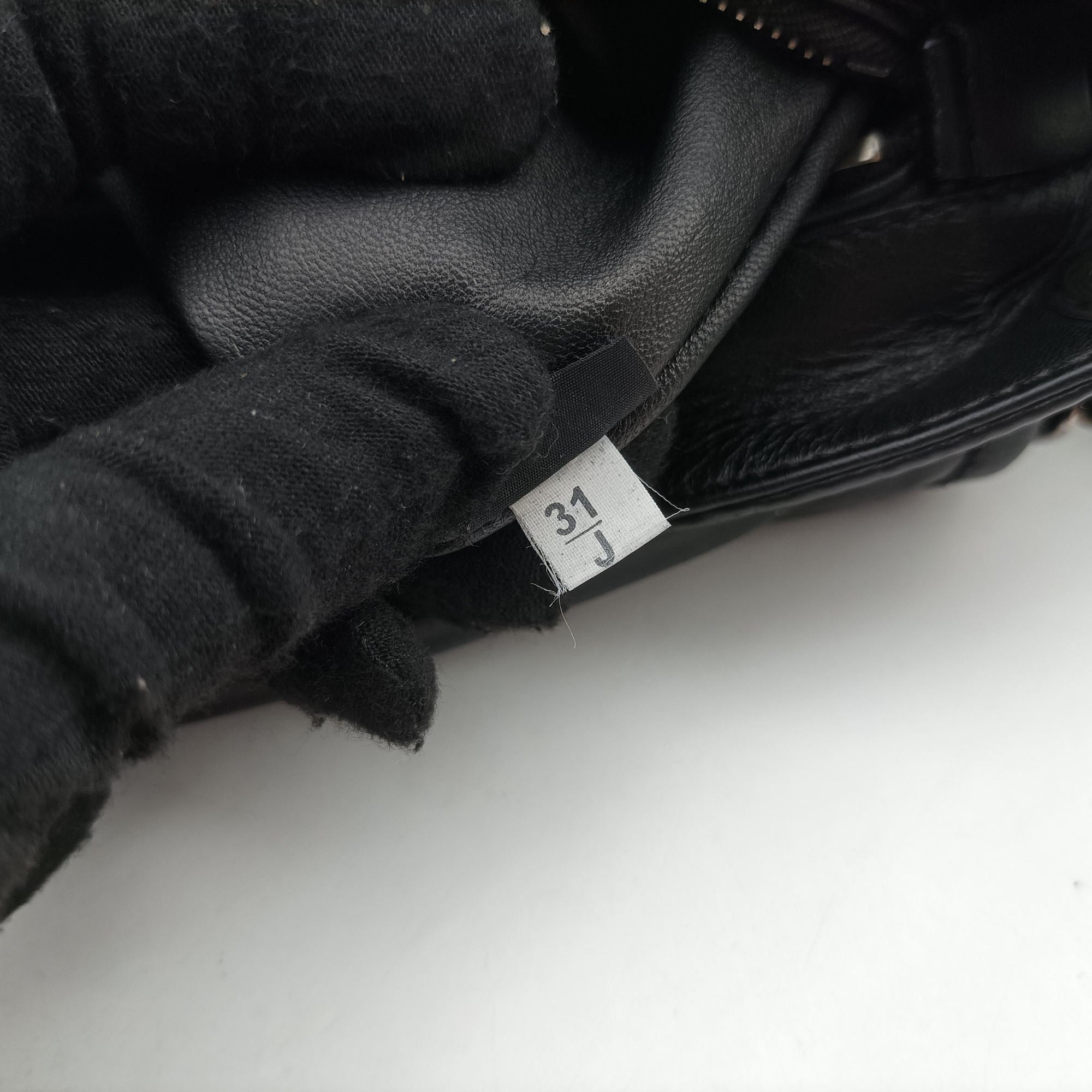 Pre-owned Prada Antique Pushlock Chain Black Leather  shoulderbag | stylenewstar