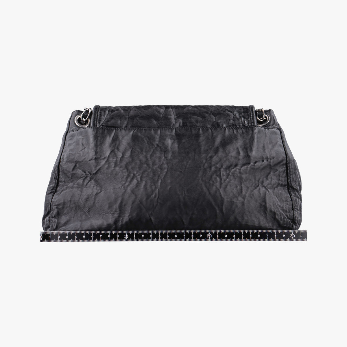 Pre-owned Prada Antique Pushlock Chain Black Leather  shoulderbag | stylenewstar