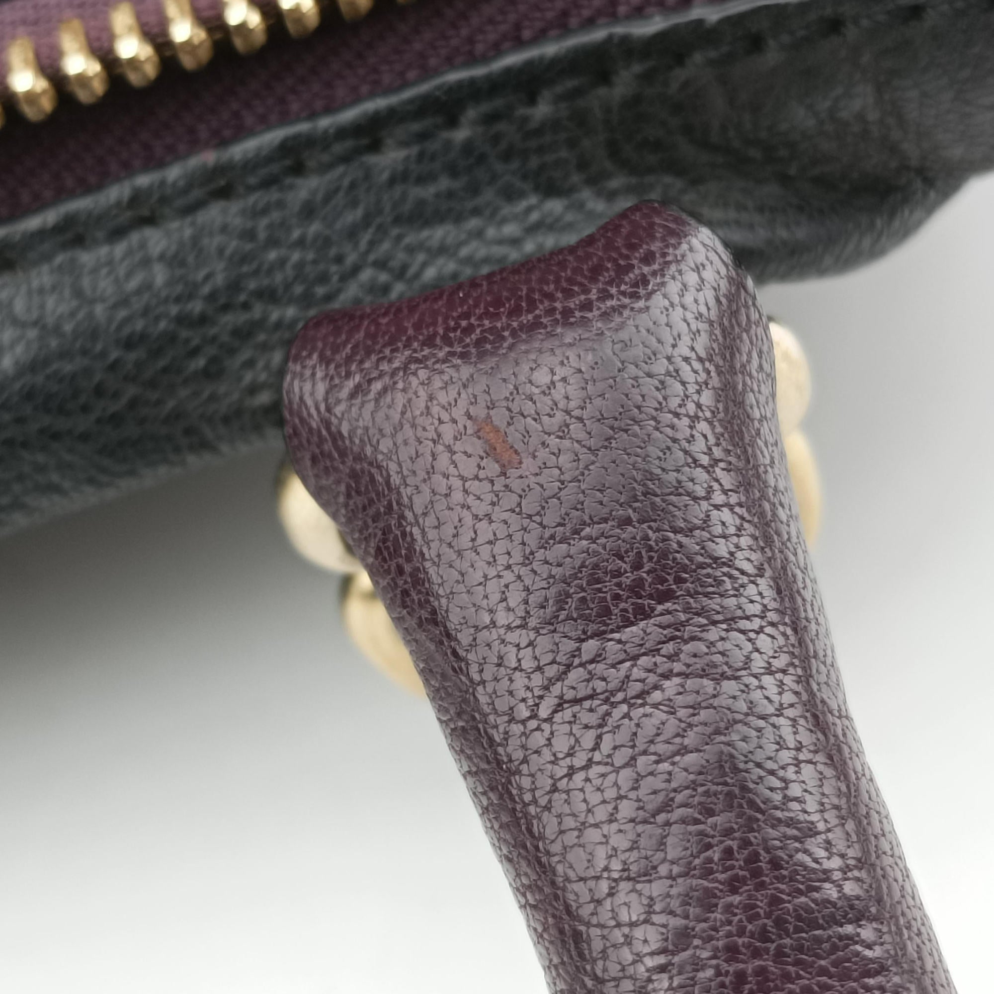 Pre-owned Givenchy Pandora Purple × Bordeaux × Black Leather  shoulderbag | stylenewstar