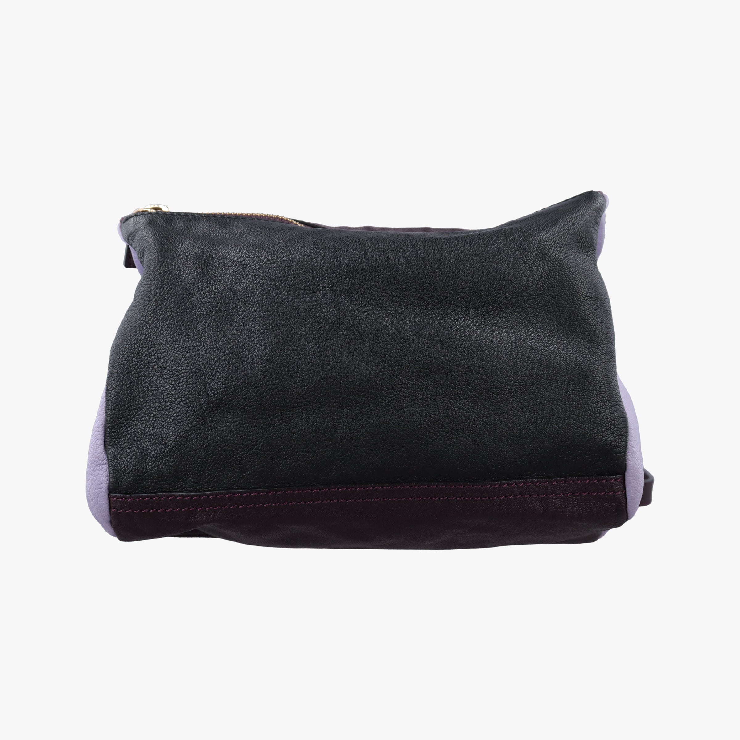 Pre-owned Givenchy Pandora Purple × Bordeaux × Black Leather  shoulderbag | stylenewstar