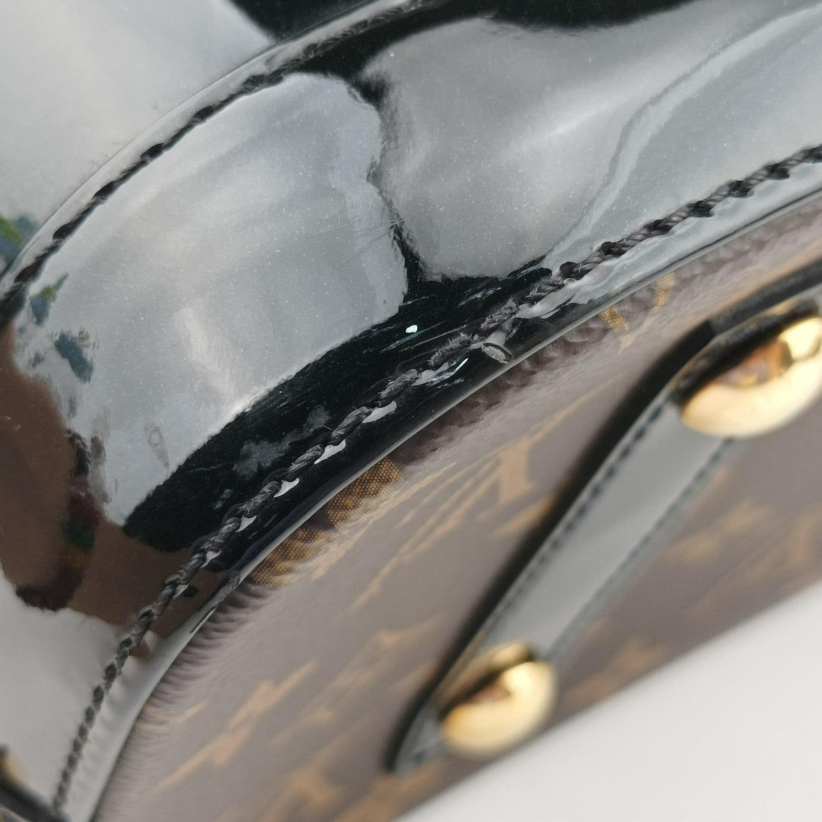 Secondhand Louis Vuitton Miroir Alma PM BLACK Vernis M54705 shoulderbag | stylenewstar