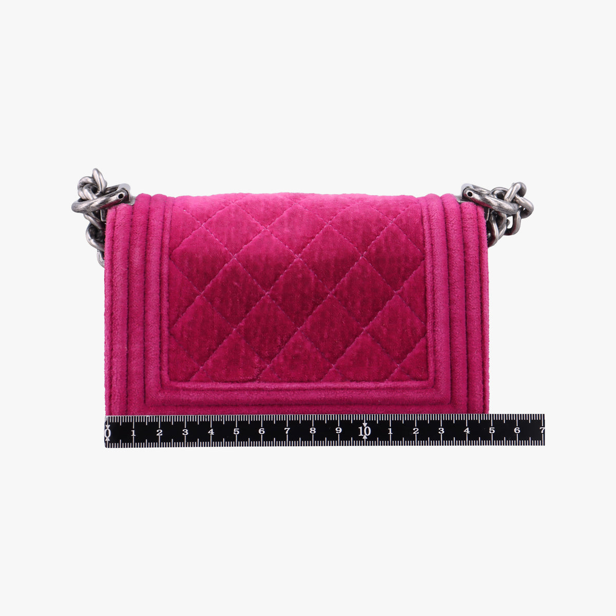Pre-owned Chanel BOY CHANEL Rose velour A67364 shoulderbag | stylenewstar