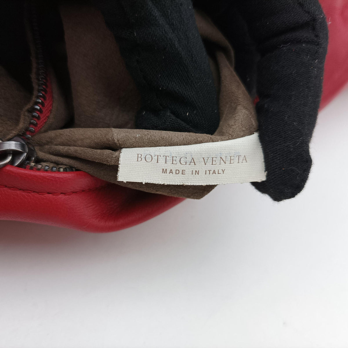 Pre-owned Bottega Veneta Intrecciato Red lambskin  shoulderbag | stylenewstar