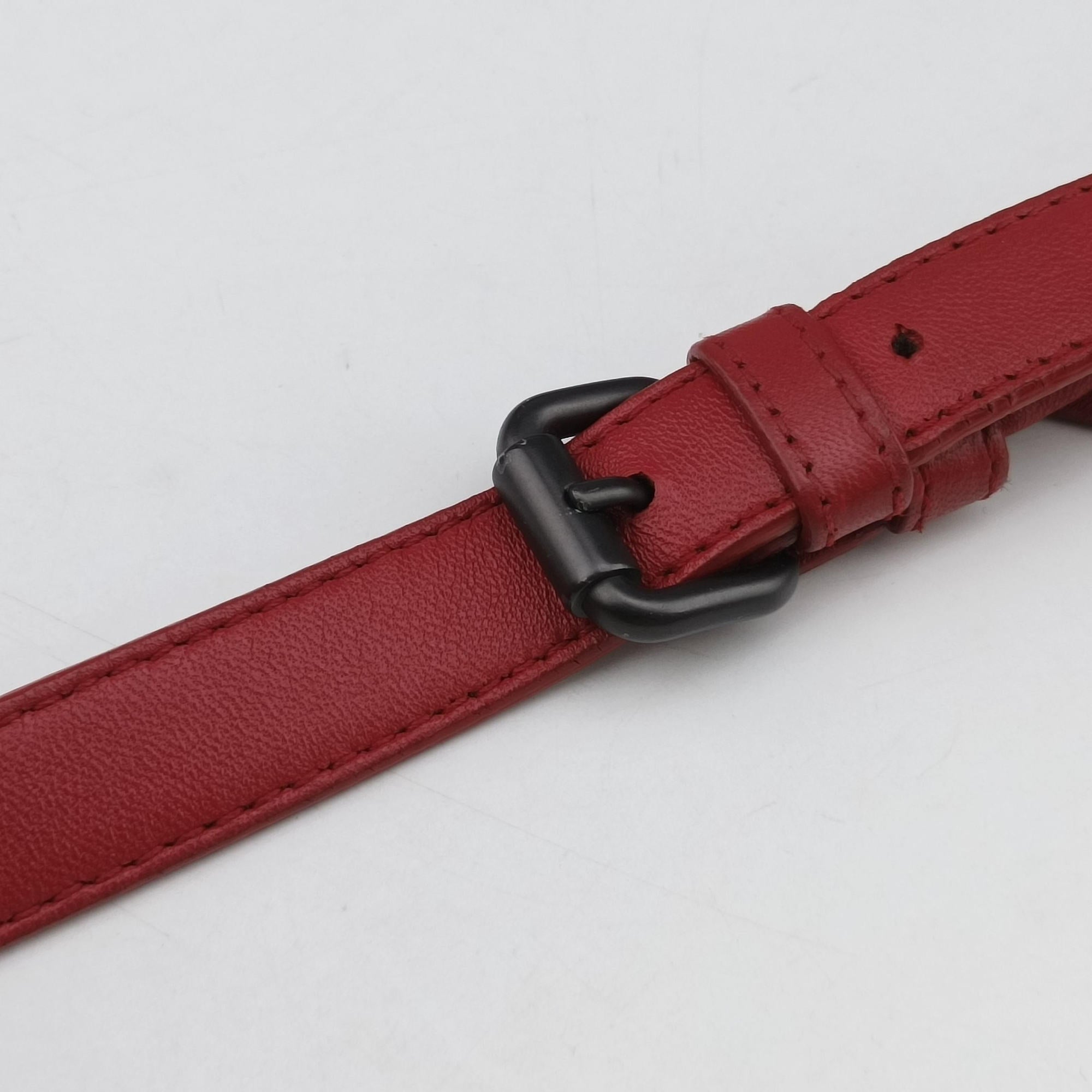 Pre-owned Bottega Veneta Intrecciato Red lambskin  shoulderbag | stylenewstar