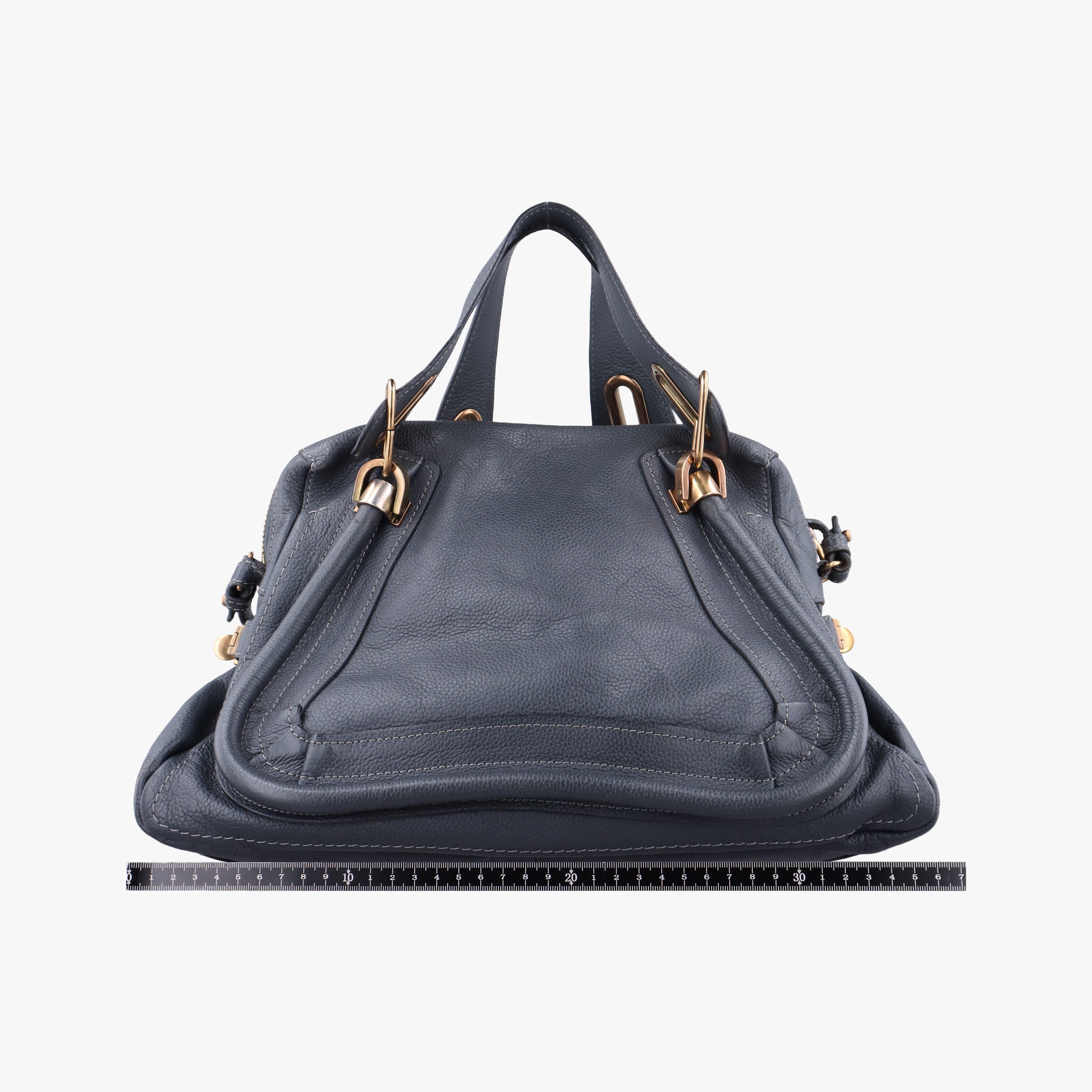 Vintage Chloe Paraty Dark Gray Leather  shoulderbag | stylenewstar