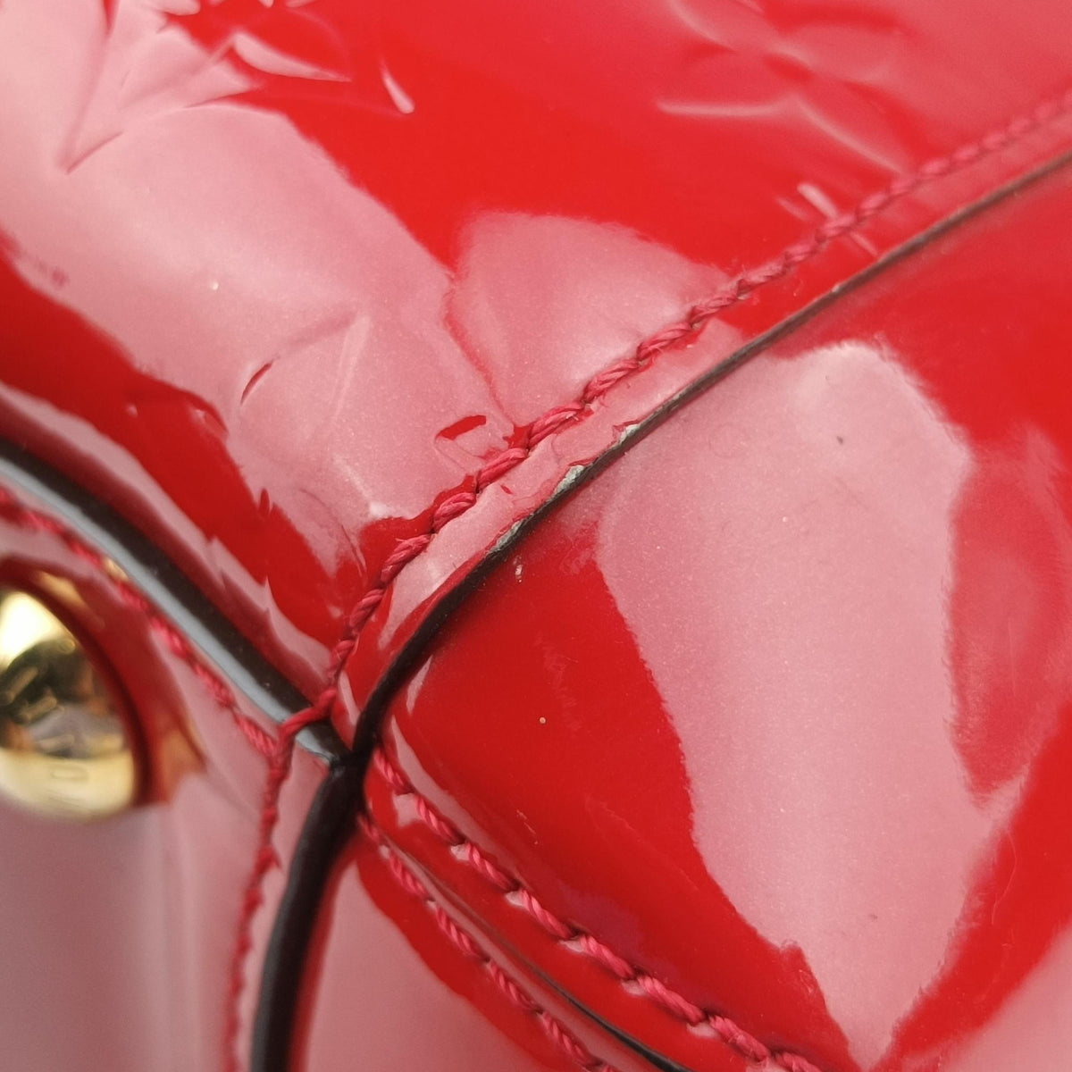 Secondhand Louis Vuitton MONTAIGNE MM CERISE Vernis M50167 shoulderbag | stylenewstar