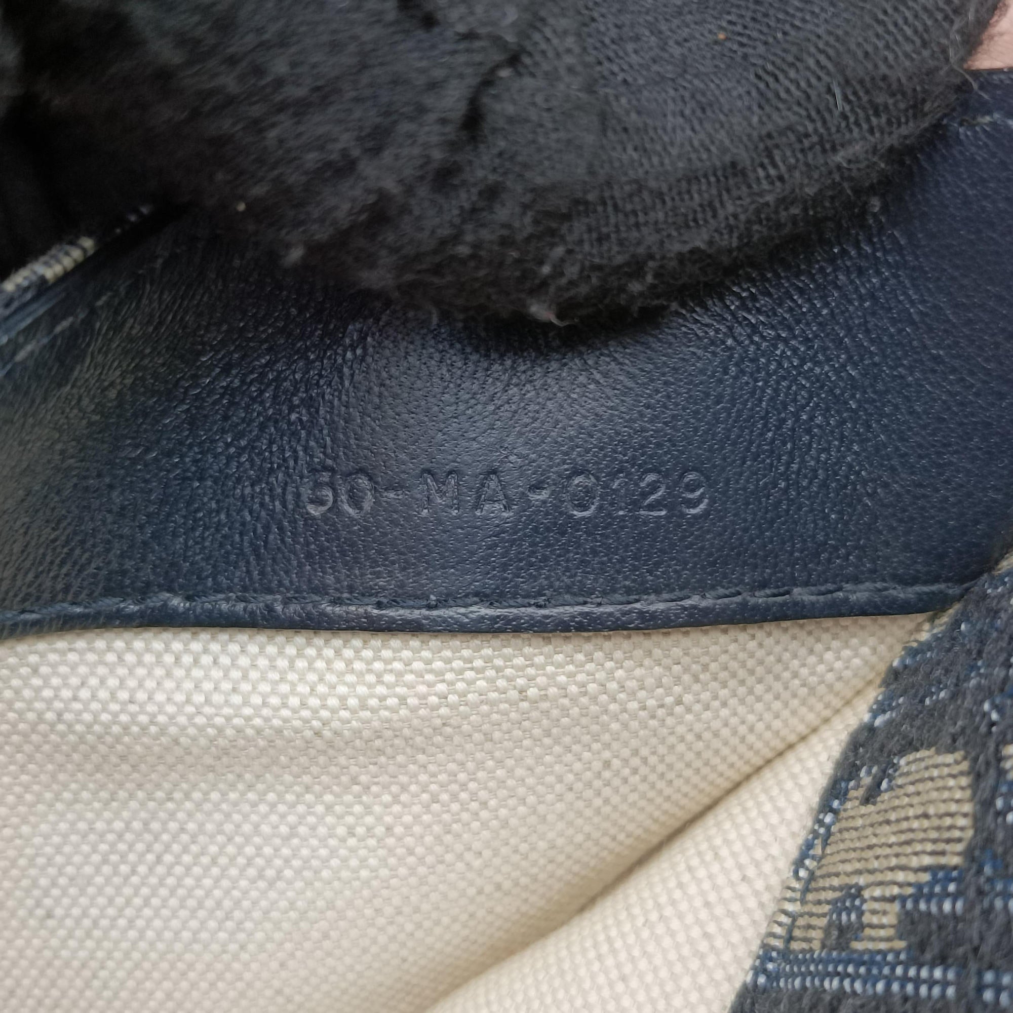 Pre-owned Christian Dior Saddle Navy Jacquard×Leather  bum bag/waist bag | stylenewstar