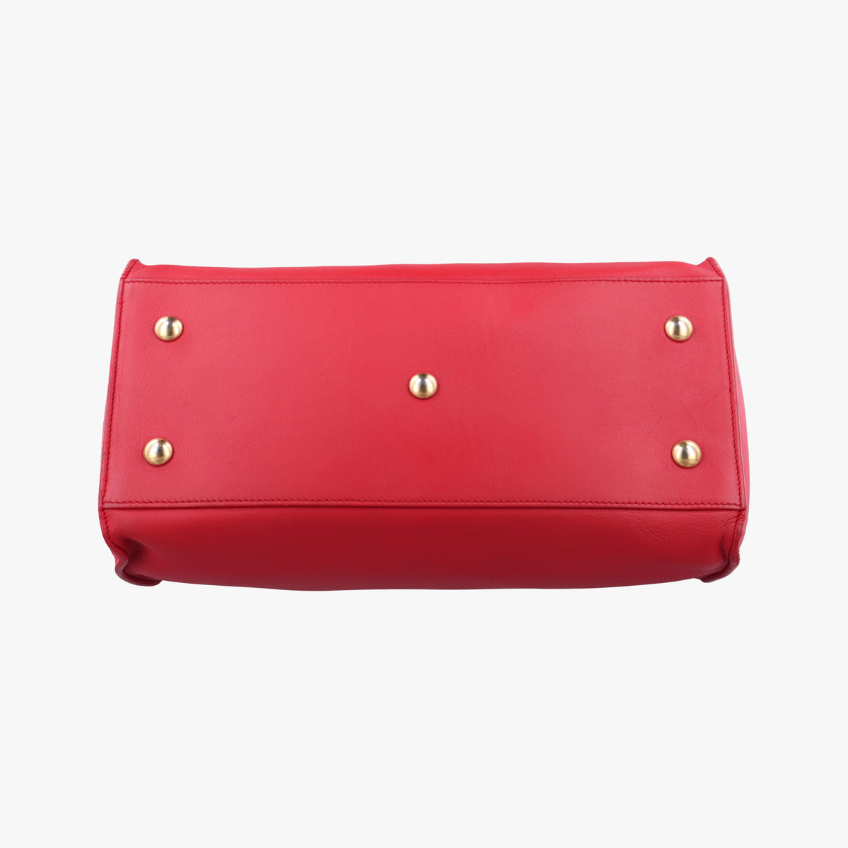 Pre-owned Yves Saint Laurent Y Ligne Petit Cabas Red Leather 311210 shoulderbag | stylenewstar